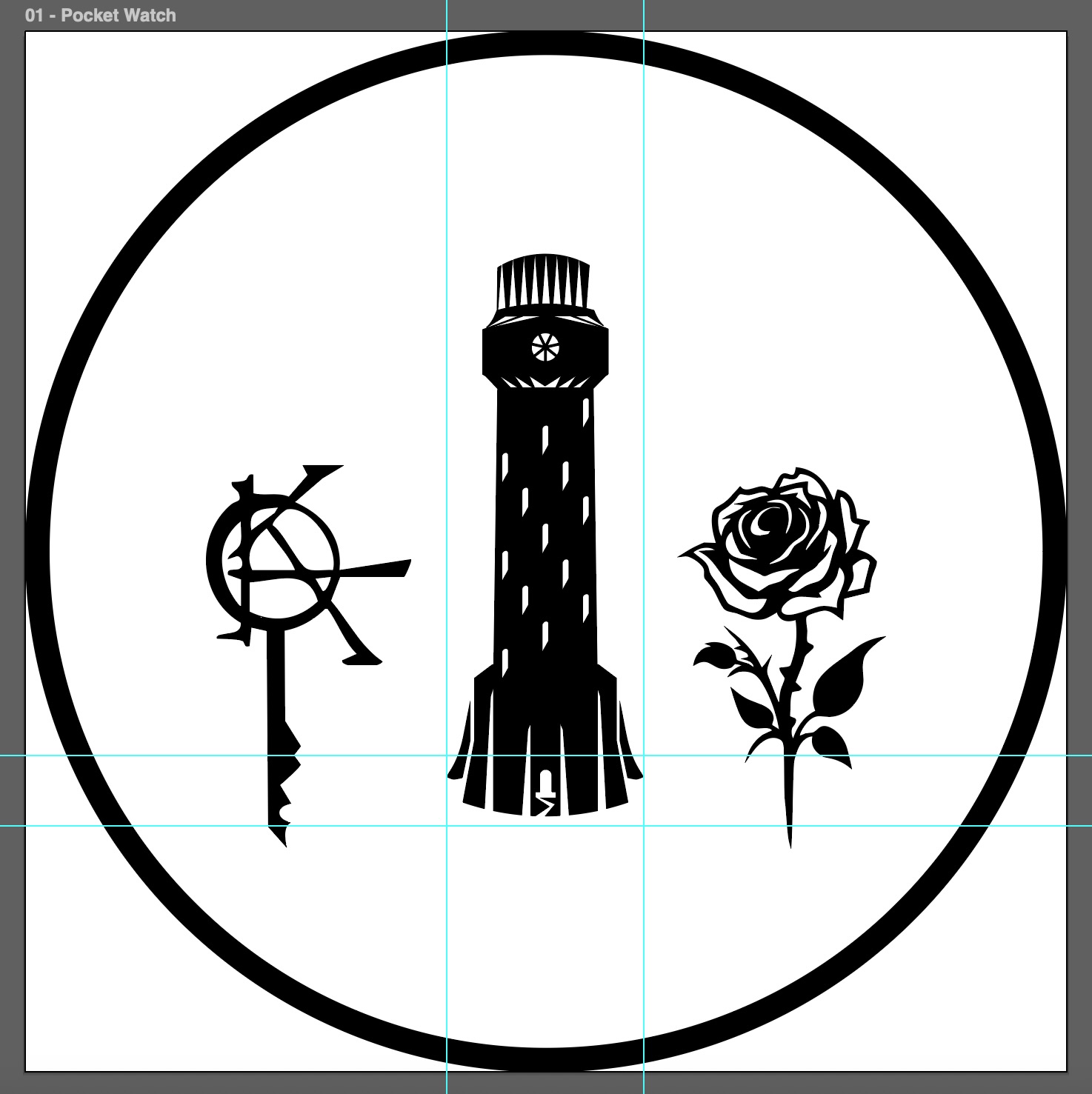 Pocket watch lid design