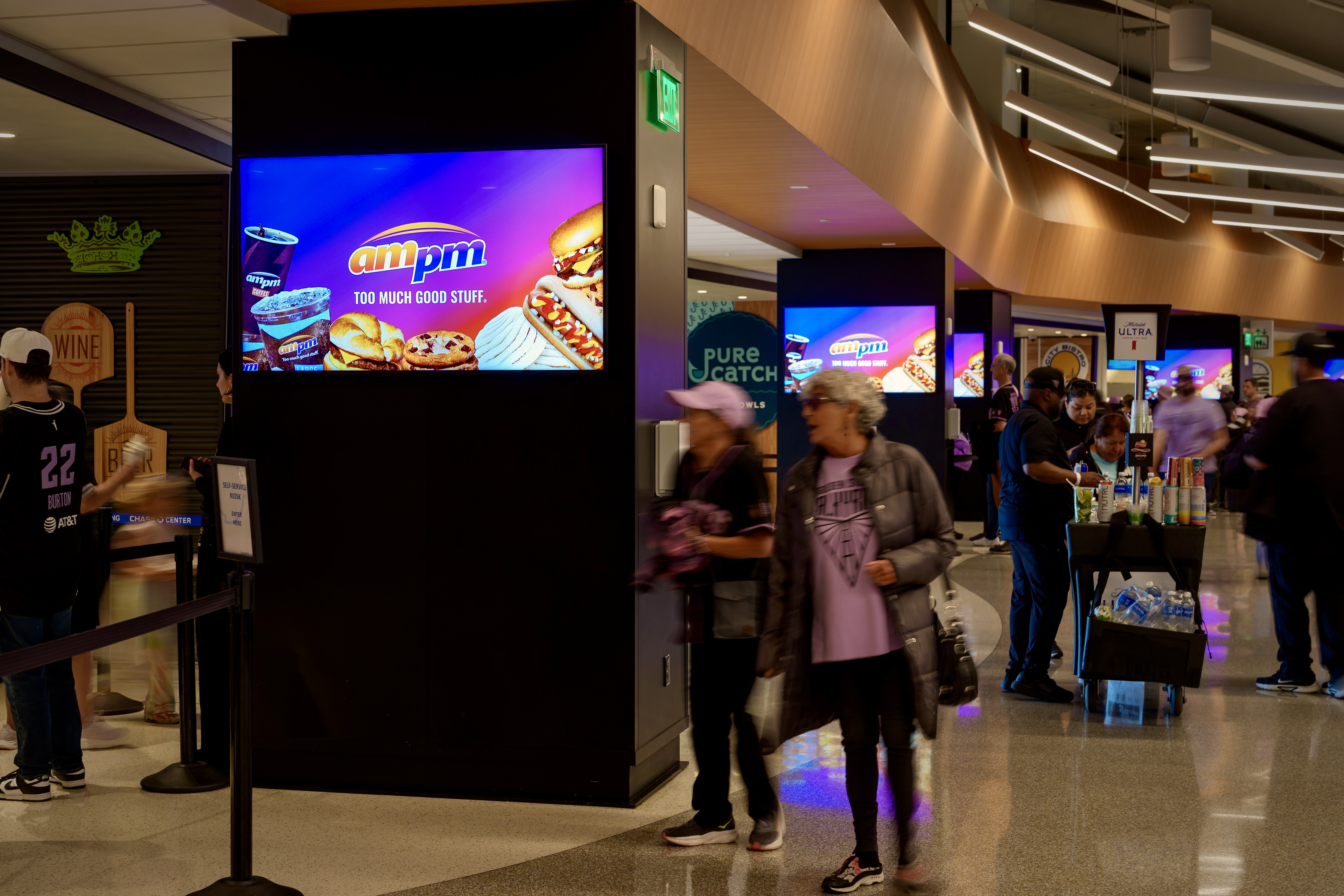 Display ads at the Chase Center