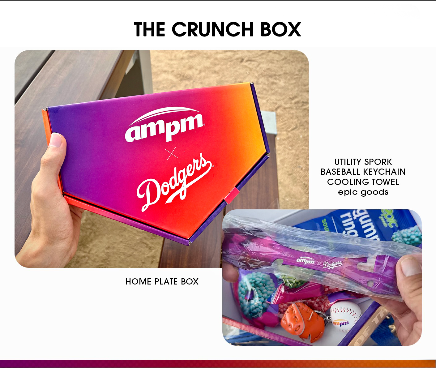 Dodgers activation swag box