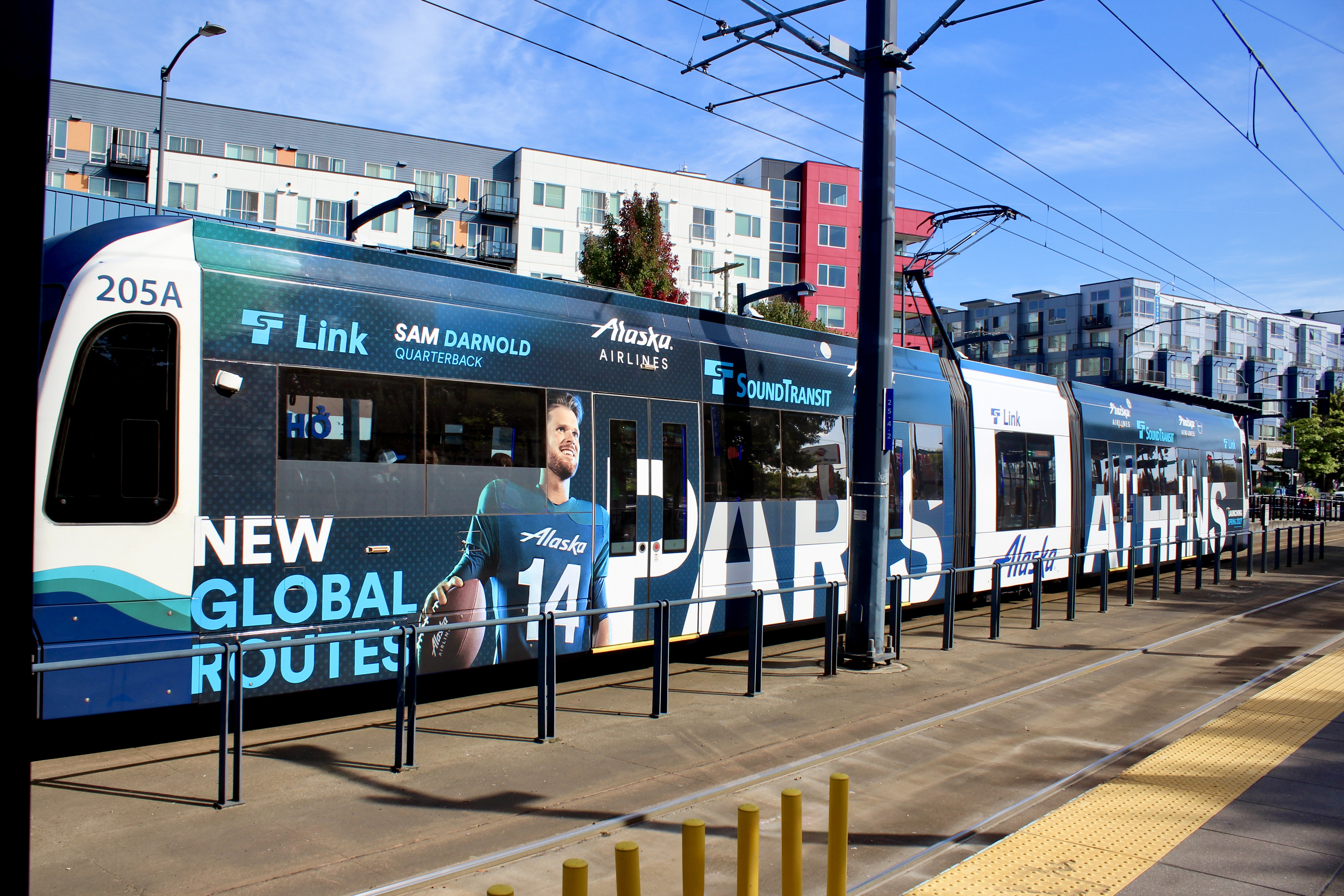 Light rail closeup