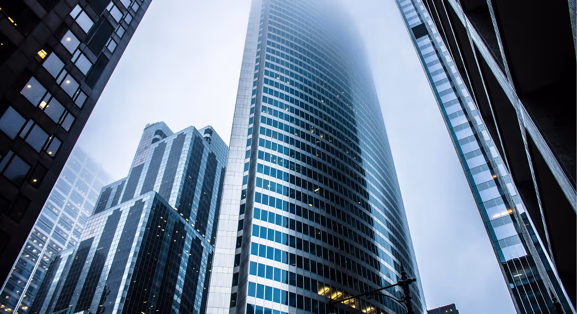 An image of a few tall rise buildings. 