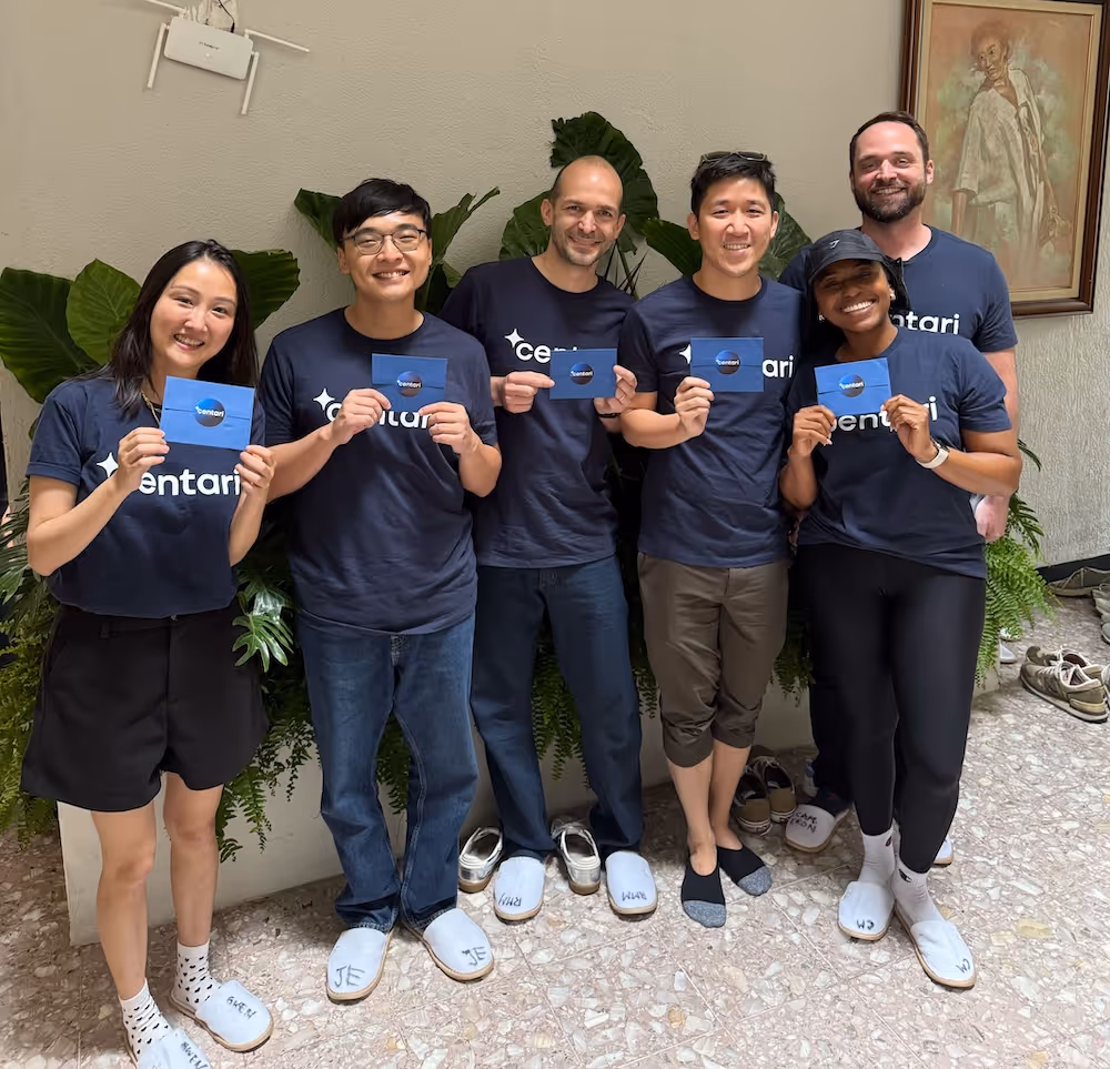 A group photo of the Centari team. 
