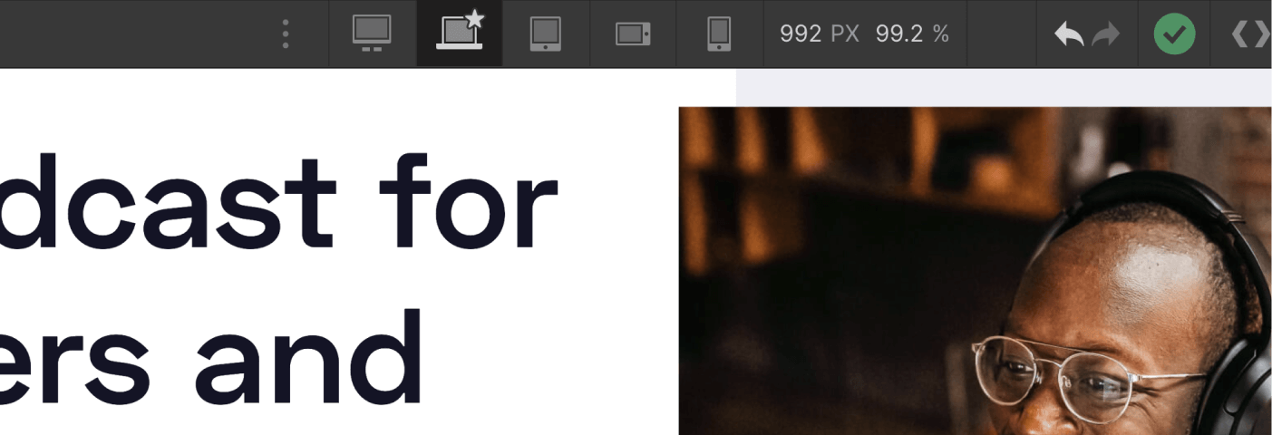 Responsive Design - Podcast X Webflow Template