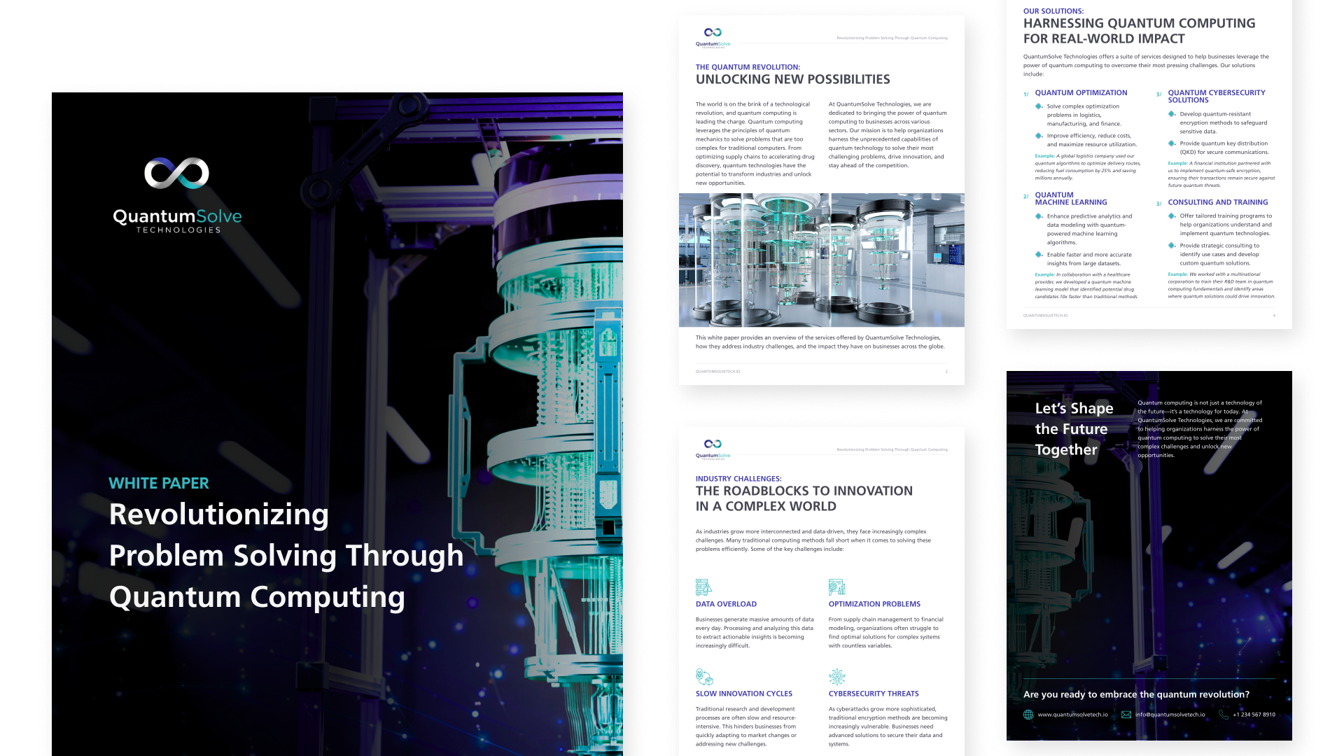 White Paper Design for a Quantum Computing Startup | Miscibility Design Solutions