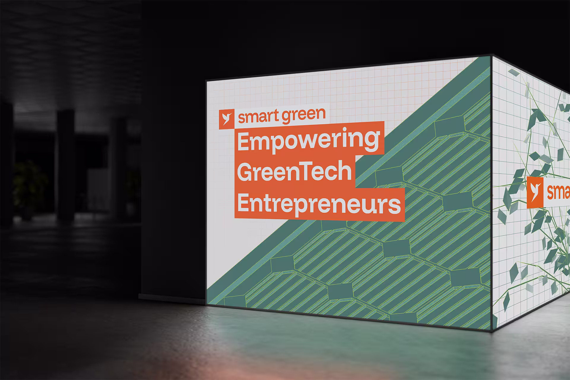 Smart Green Rebranding mit neuem Logo, Brand Design, 3D-Visualisierungen und Website Relaunch in Webflow inkl. UX-Optimierung.