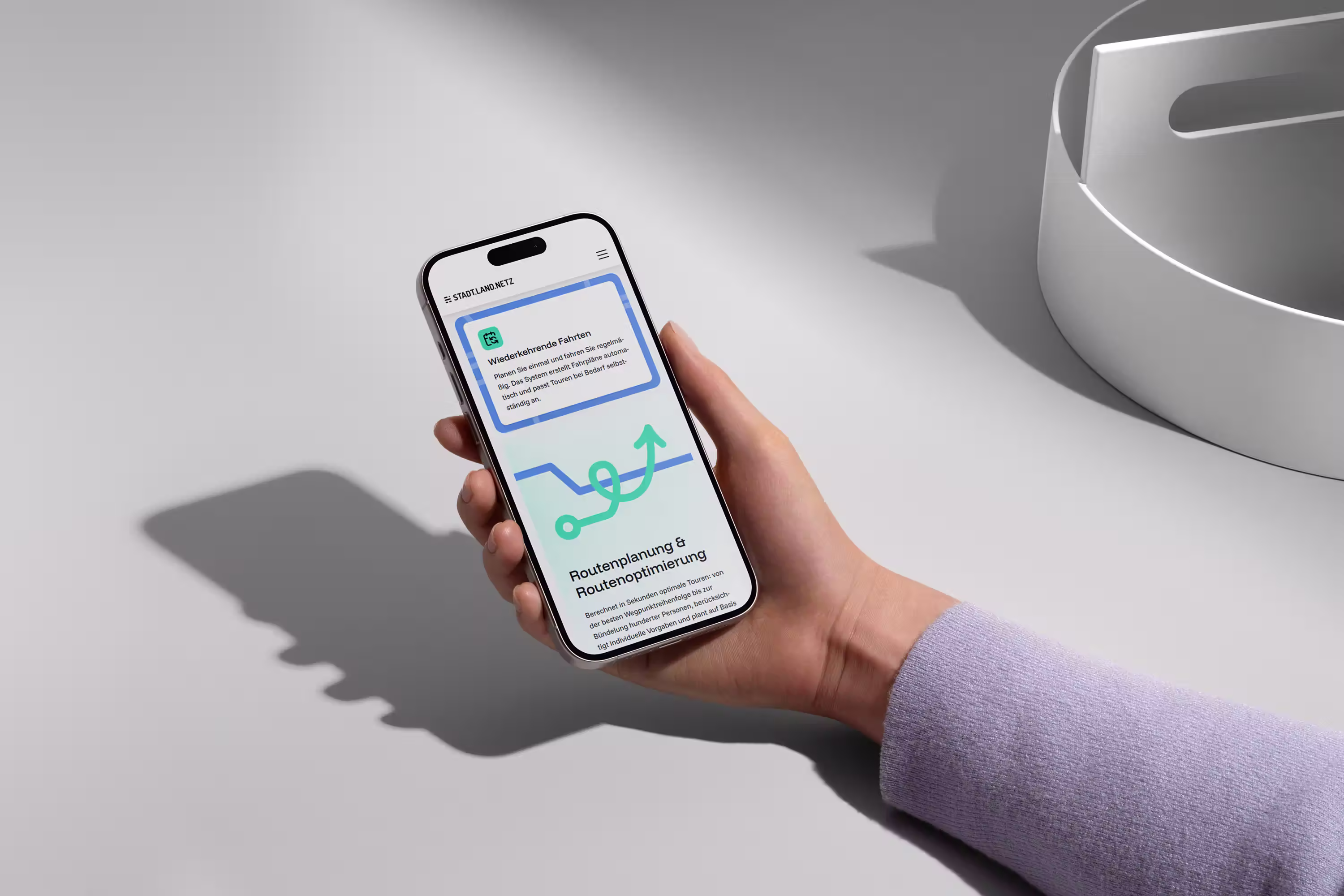 Rebranding und Webflow Website Relaunch für das SaaS Startup Stadt.Land.Netz mit modularer CMS-Struktur, Farbcodierung der Inhalte und UX für komplexe B2G Softwarelösungen.