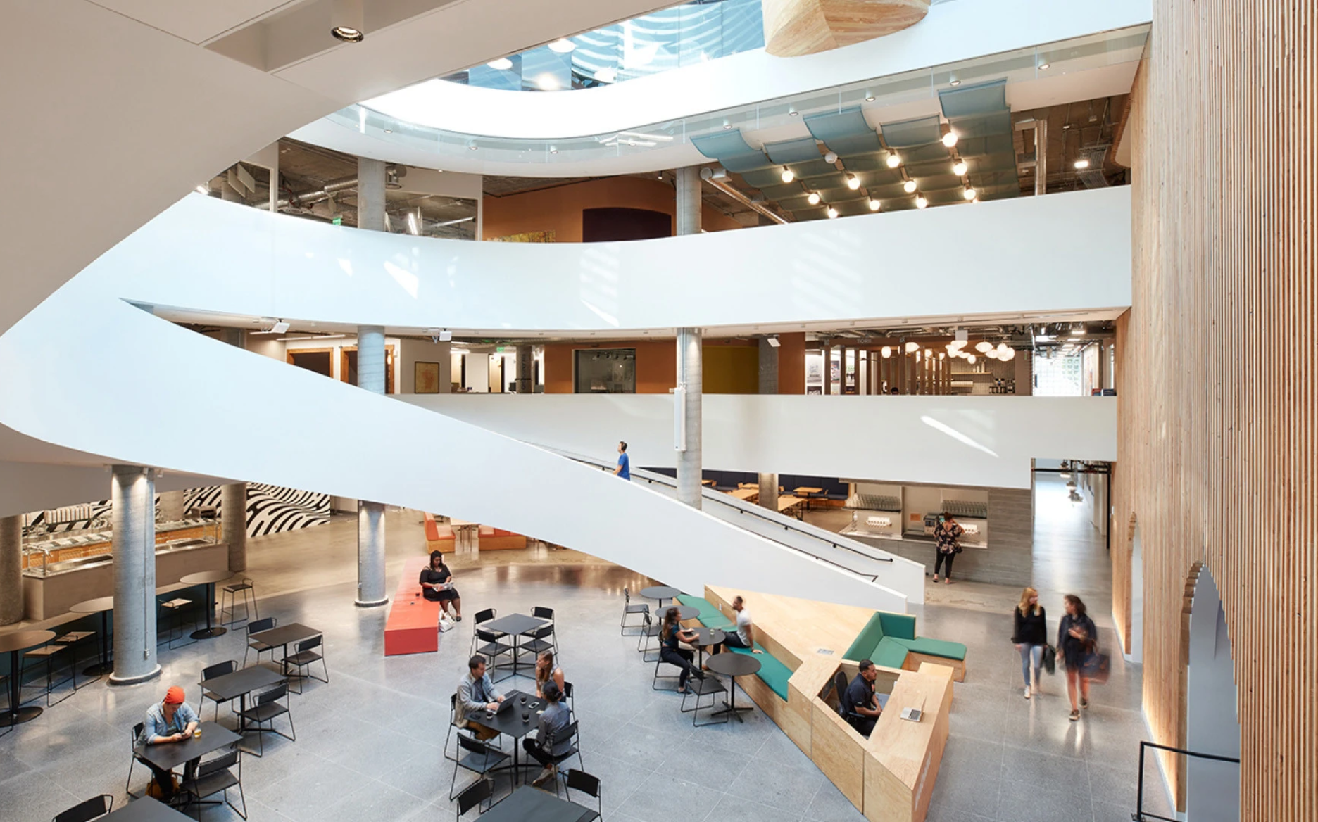 A large corporate office