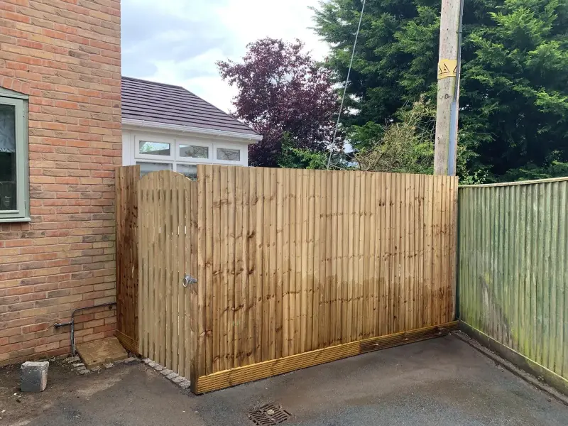 small wooden fence with gate harvington