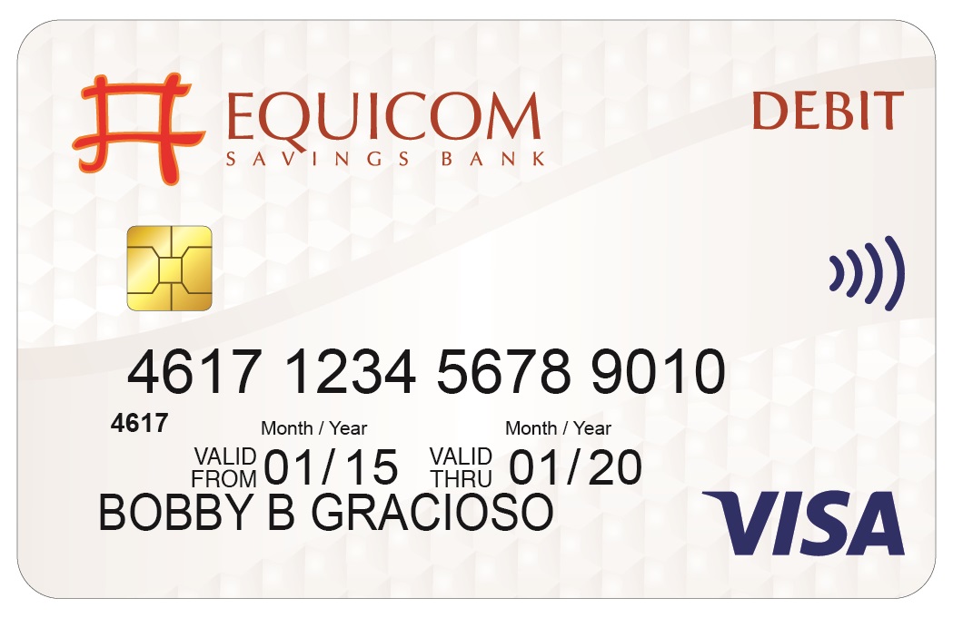 Equicom Savings Bank Visa Debit Card