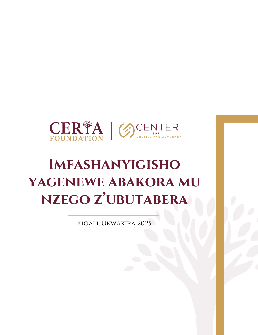 Imfashanyigisho yagenewe abakora mu nzego  z’ubutabera