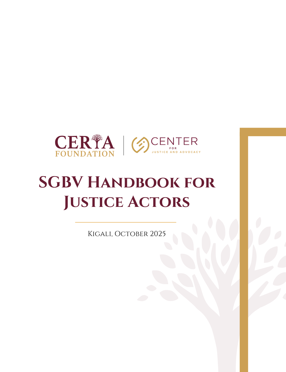 SGBV Handbook for Justice Actors
