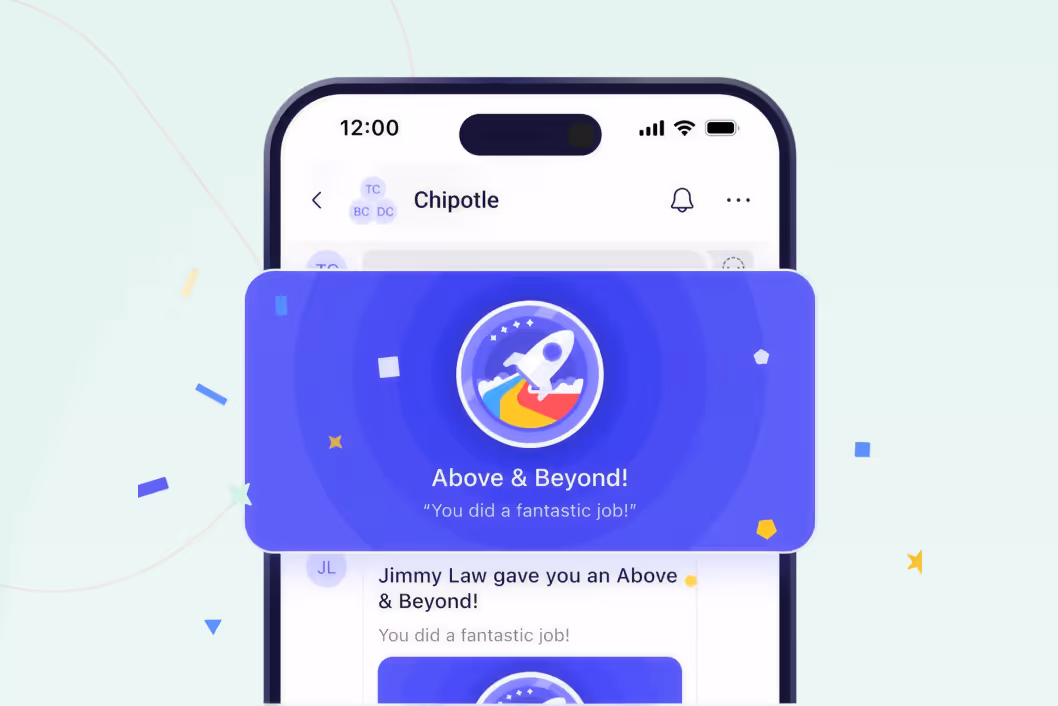 Breakroom Employee Recognition feature to celebrate and reward team members