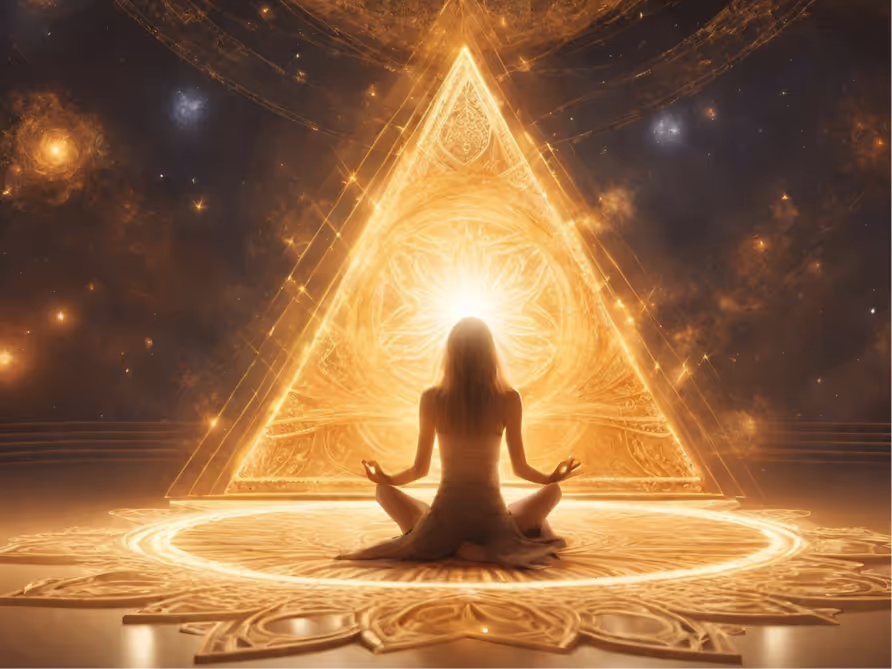 خانم در حال یوگا و مدیتیشن