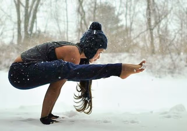 yoga and tune into winter