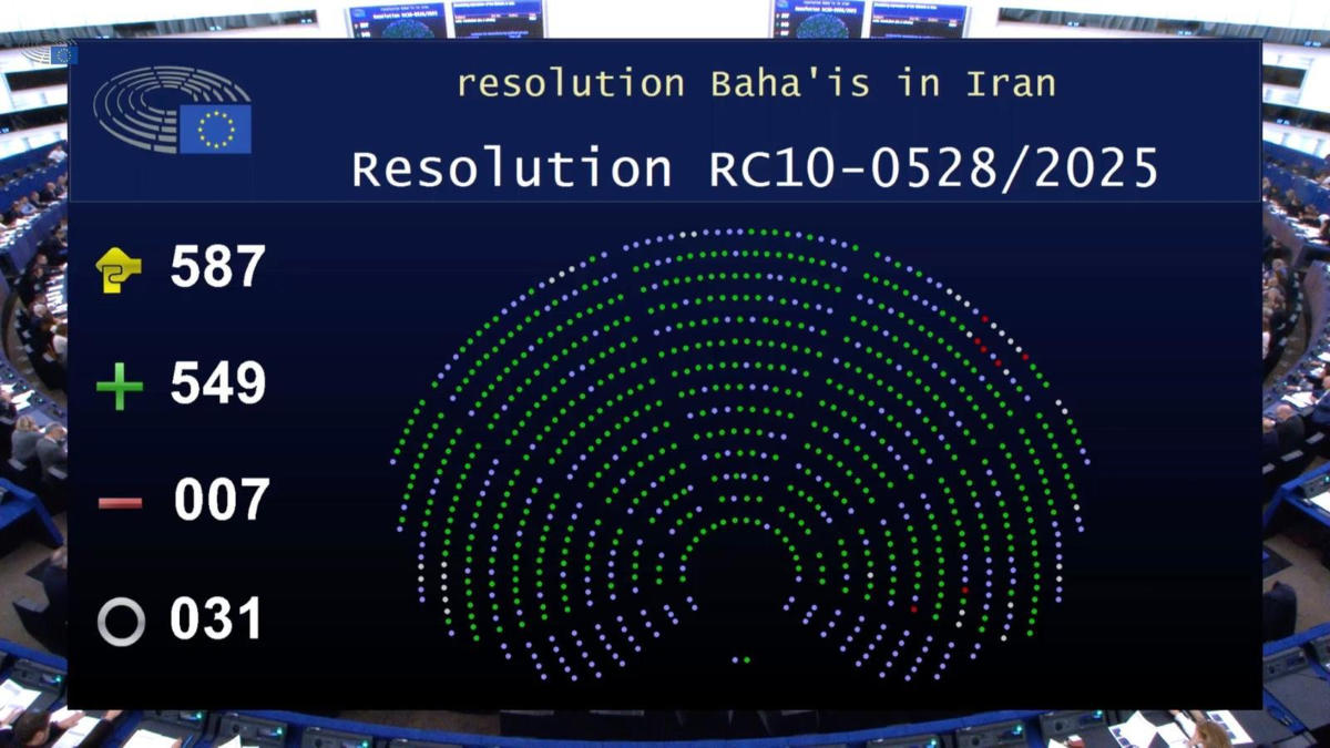 Europa erhebt seine Stimme: EU-Parlament verurteilt die Verfolgung der Bahá’í im Iran mit historischer Entschlossenheit