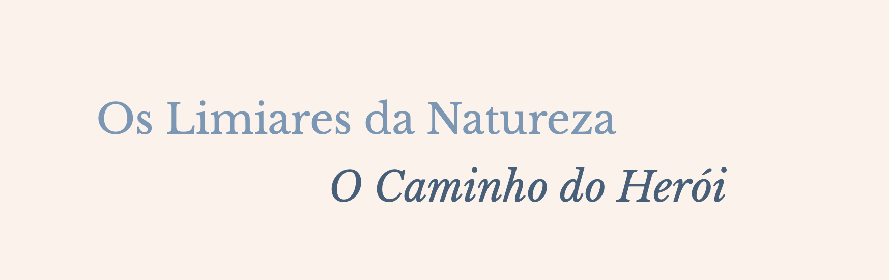 Os Limiares da Natureza