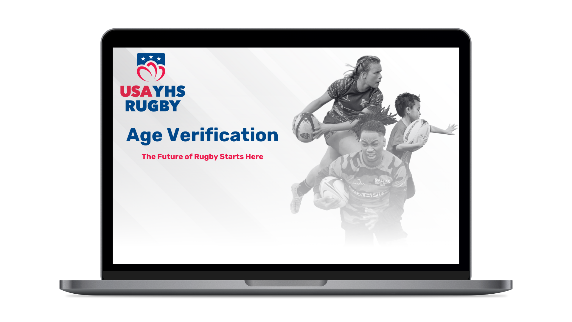 A mockup of the age verification website.