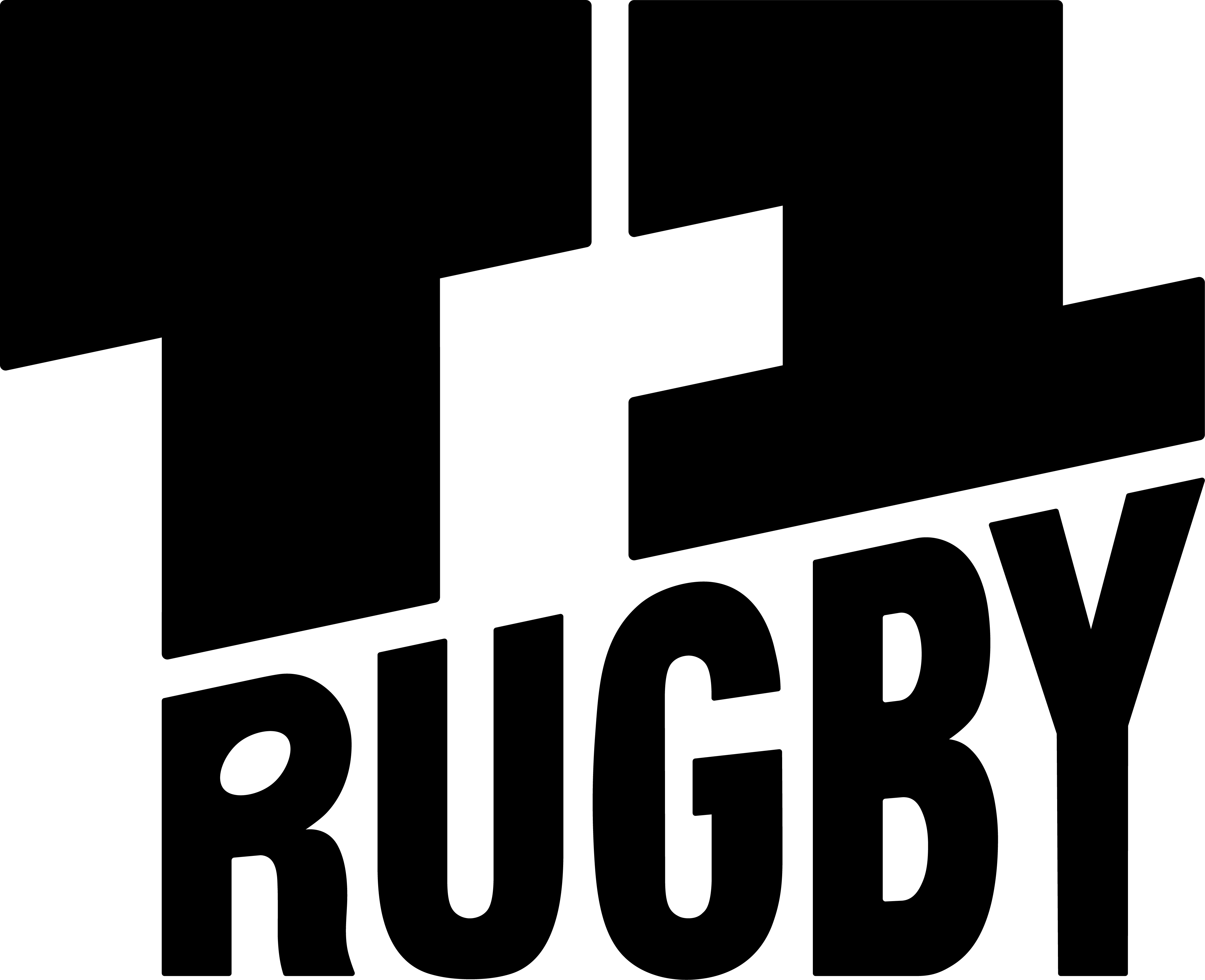 Black square with white T1 in bold stylized font at center.