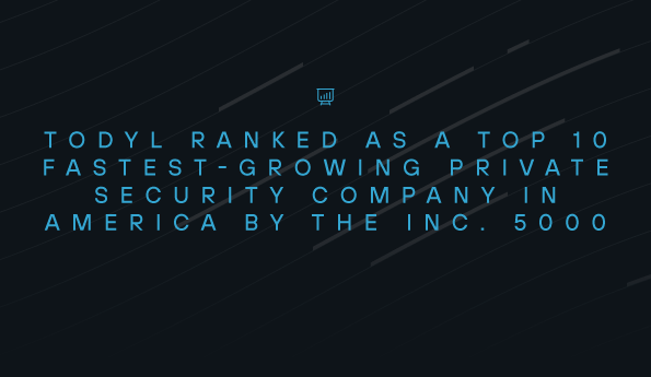 Todyl Ranked As A Top 10 Fastest-Growing Private Security Company in America by the Inc. 5000      