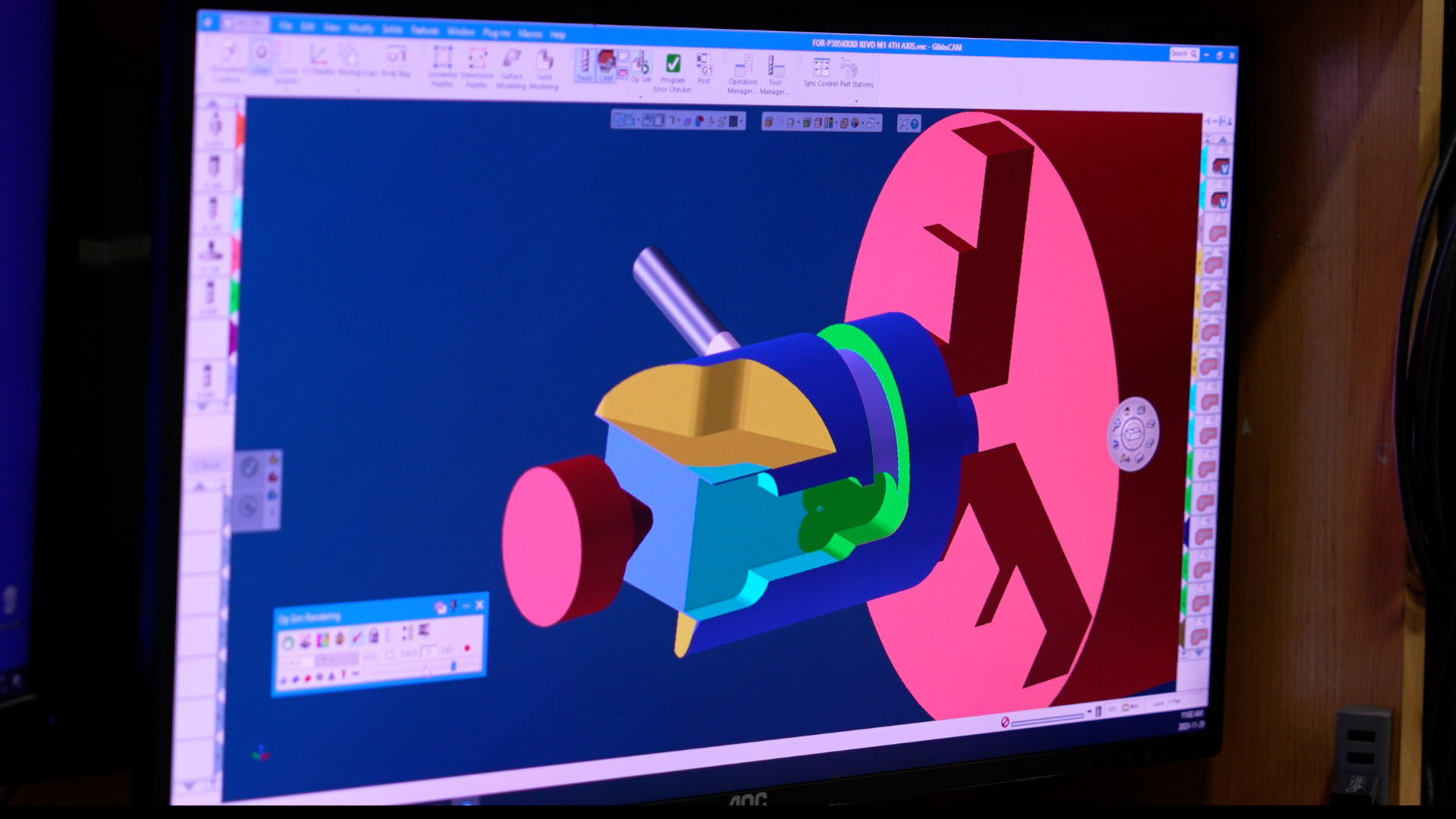 a screen showing custom metal cutting software
