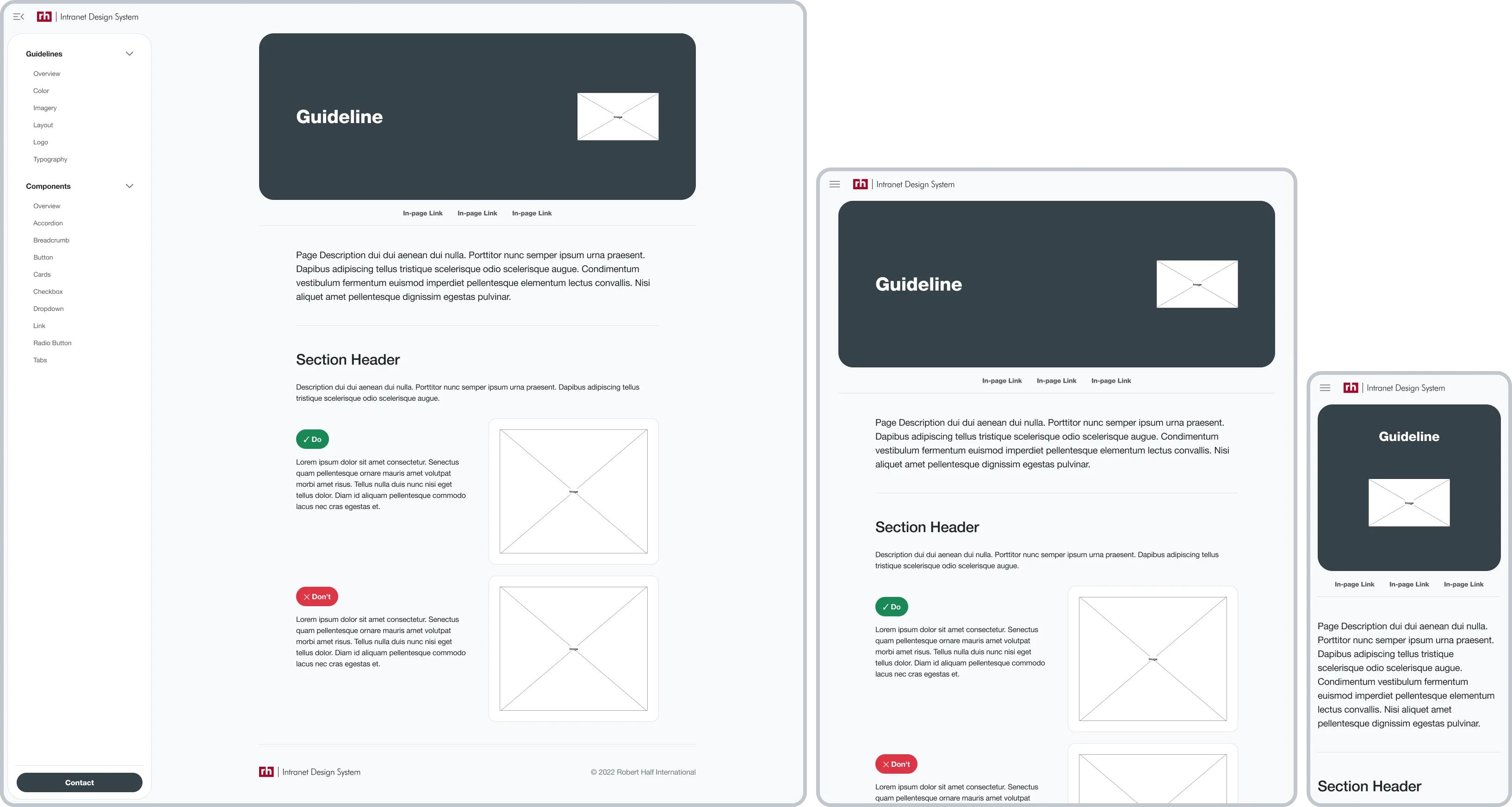 Responsive Layout Example
