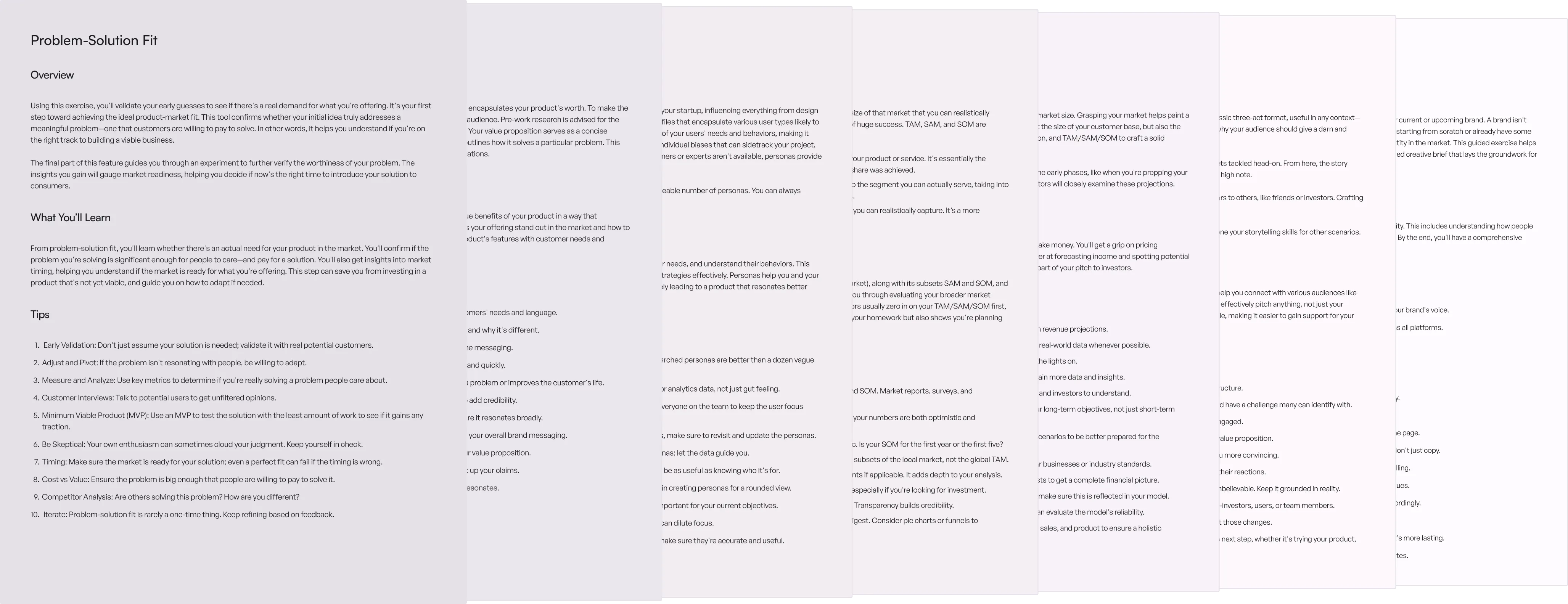 Sample of content & copywriting