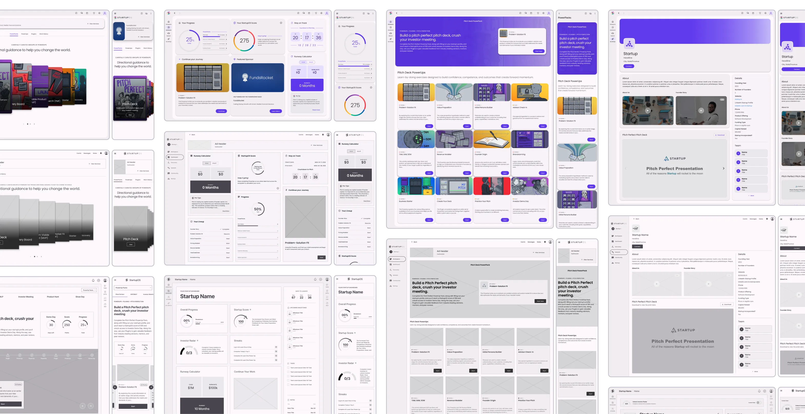 Broad sample of platform designs