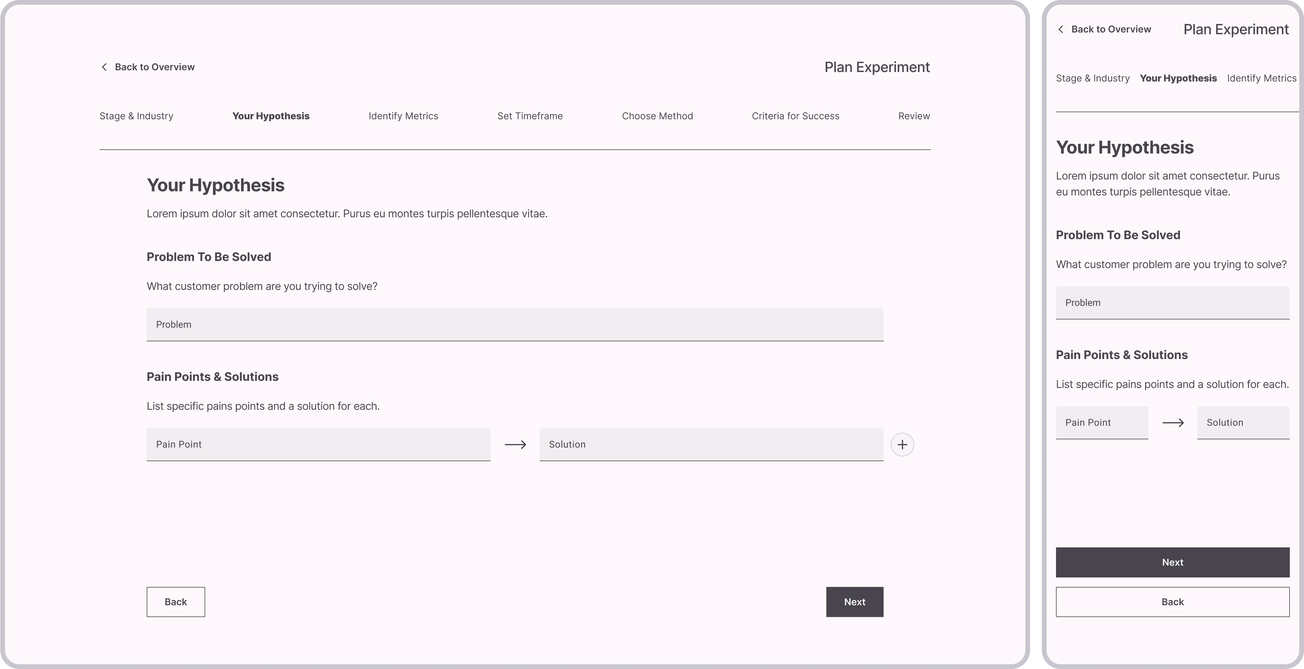 Planning Experiment: Your Hypothesis

