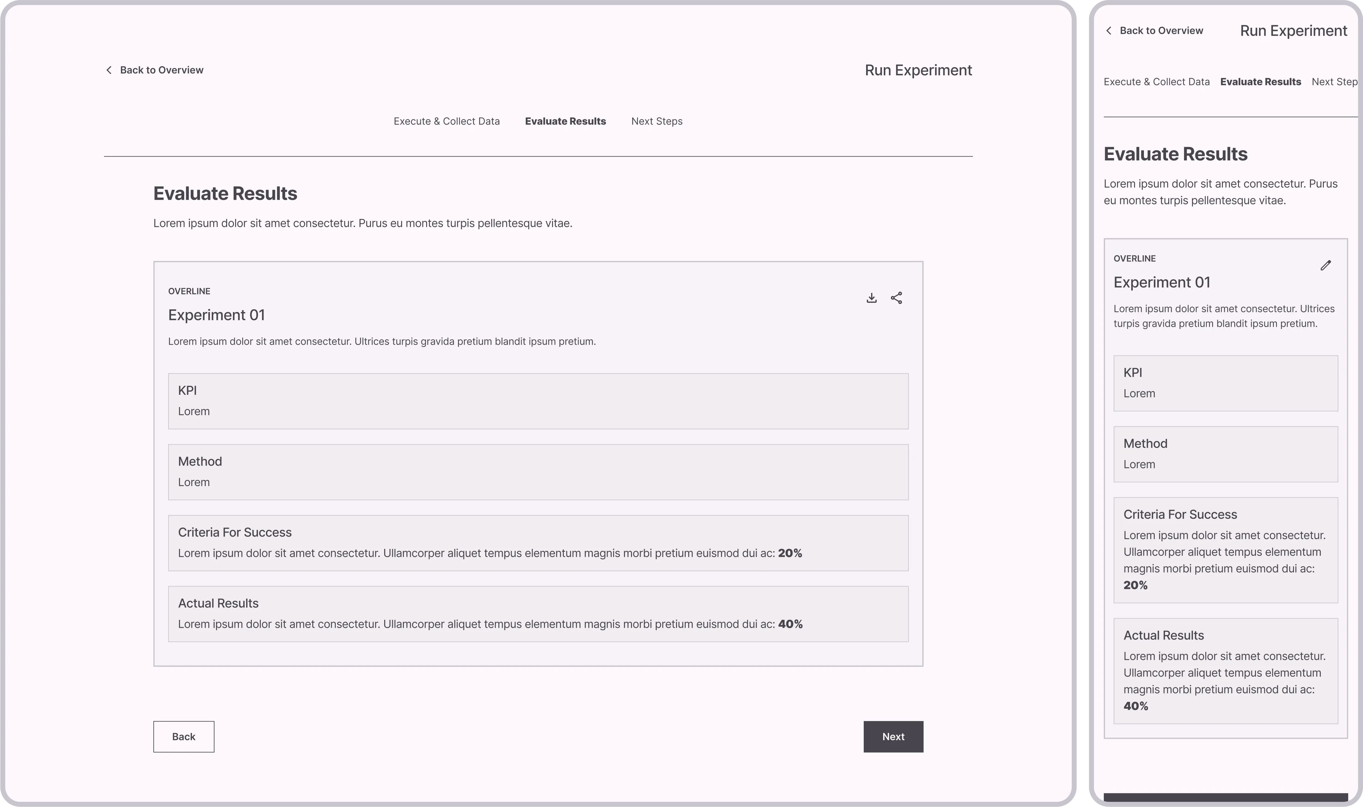 Run Experiment: Evaluate Results
