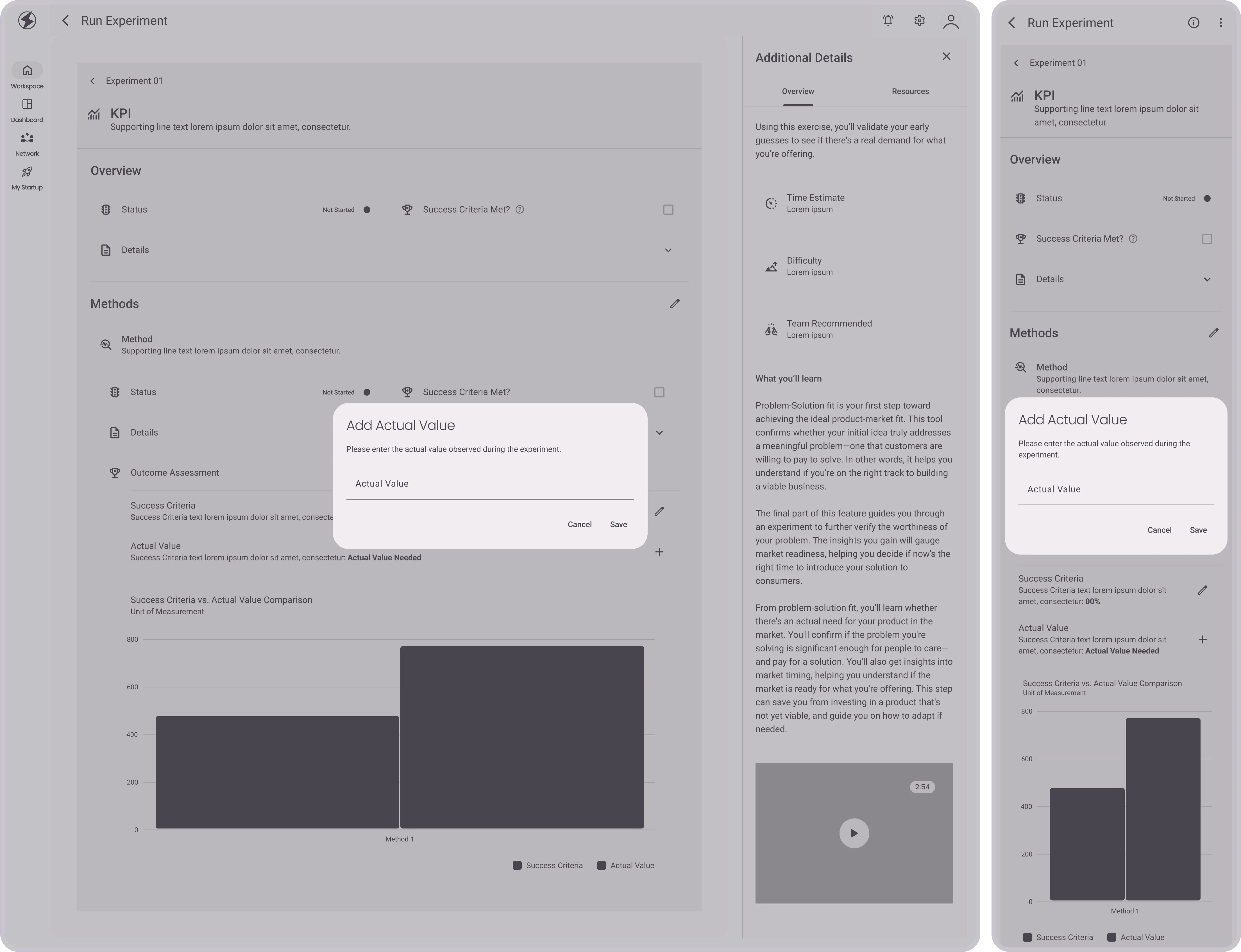 Run Experiment: Input KPI Data