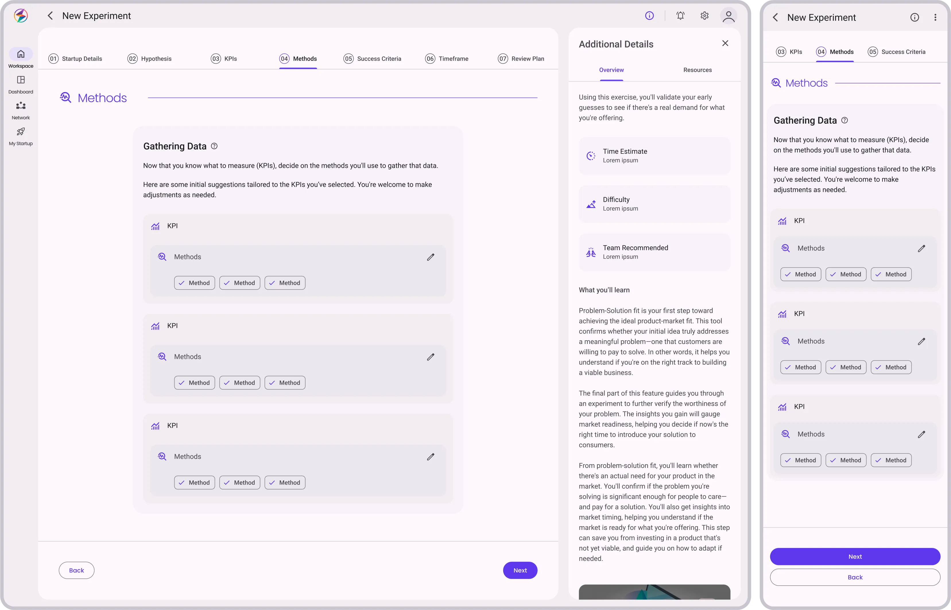 Planning Experiment: Gathering Data