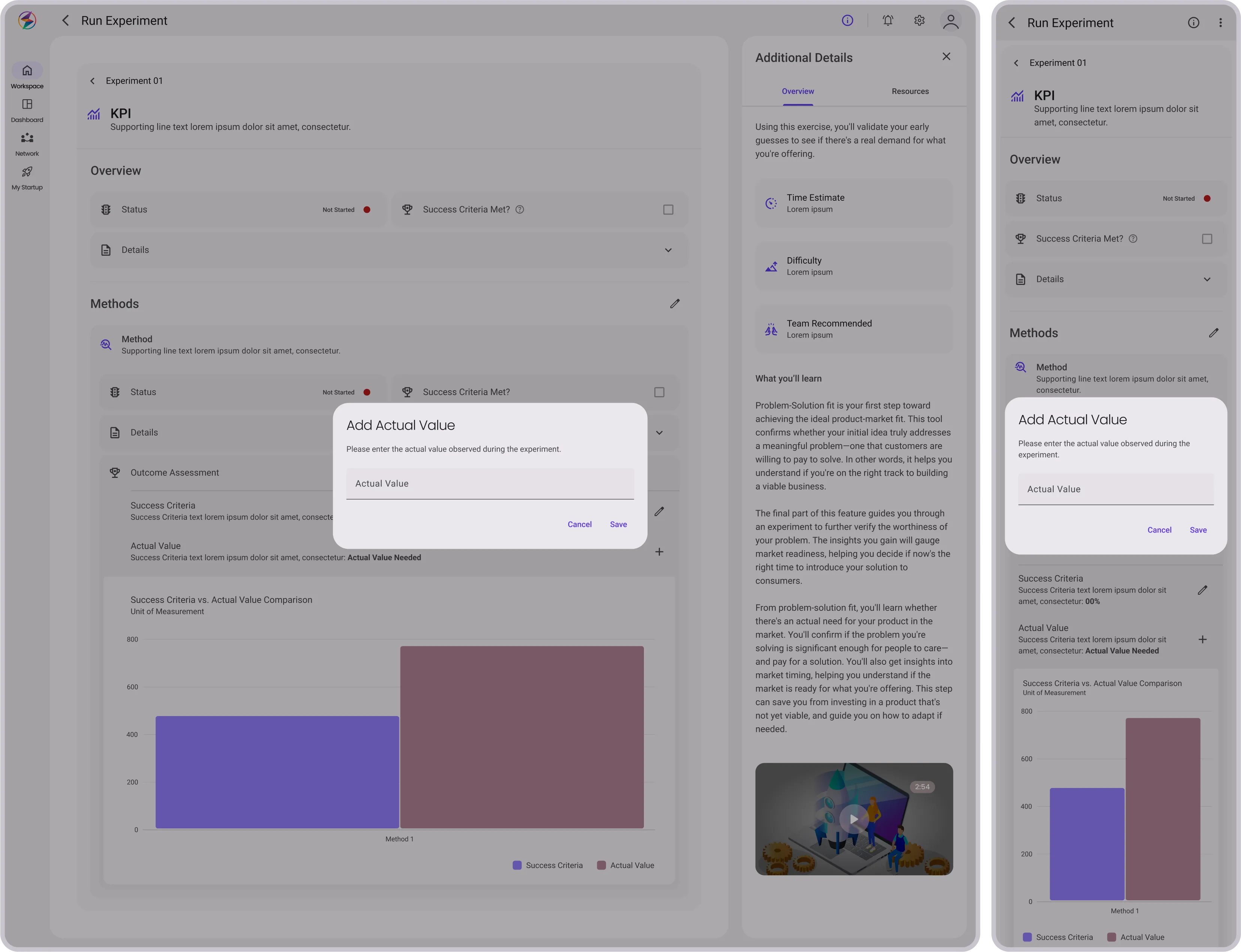 Run Experiment: Input KPI Data