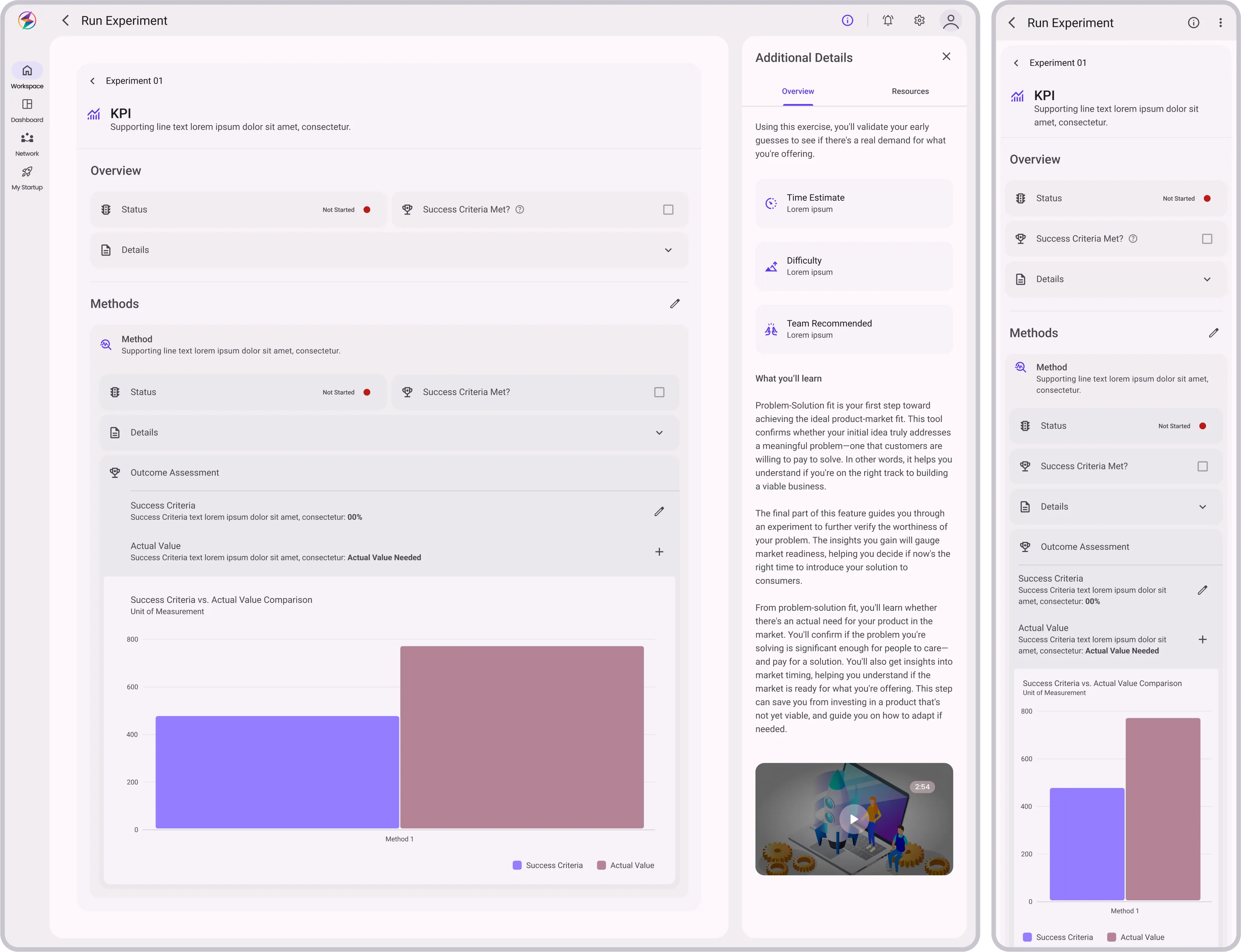 Run Experiment: KPI Details