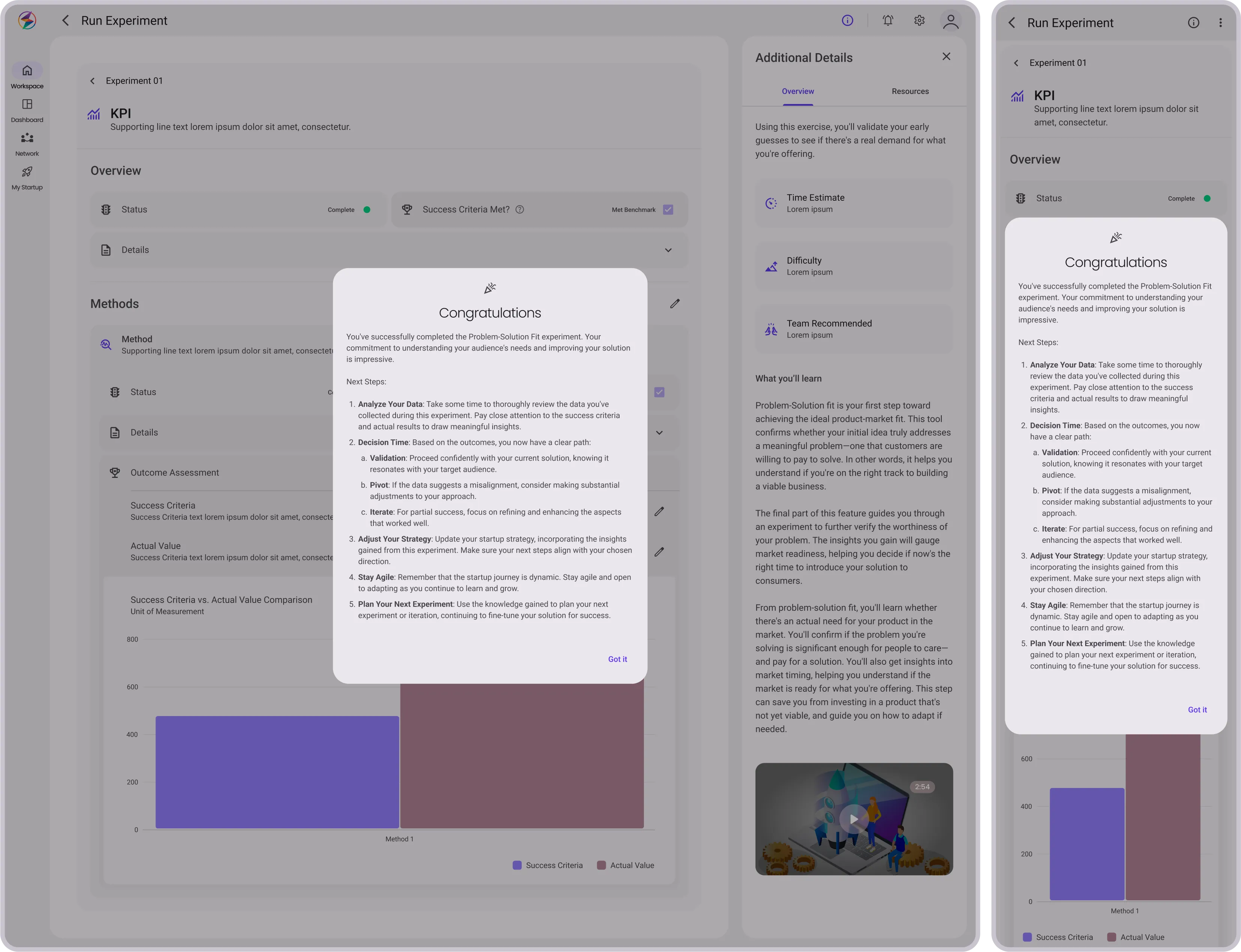 Run Experiment: Experiment Complete
n