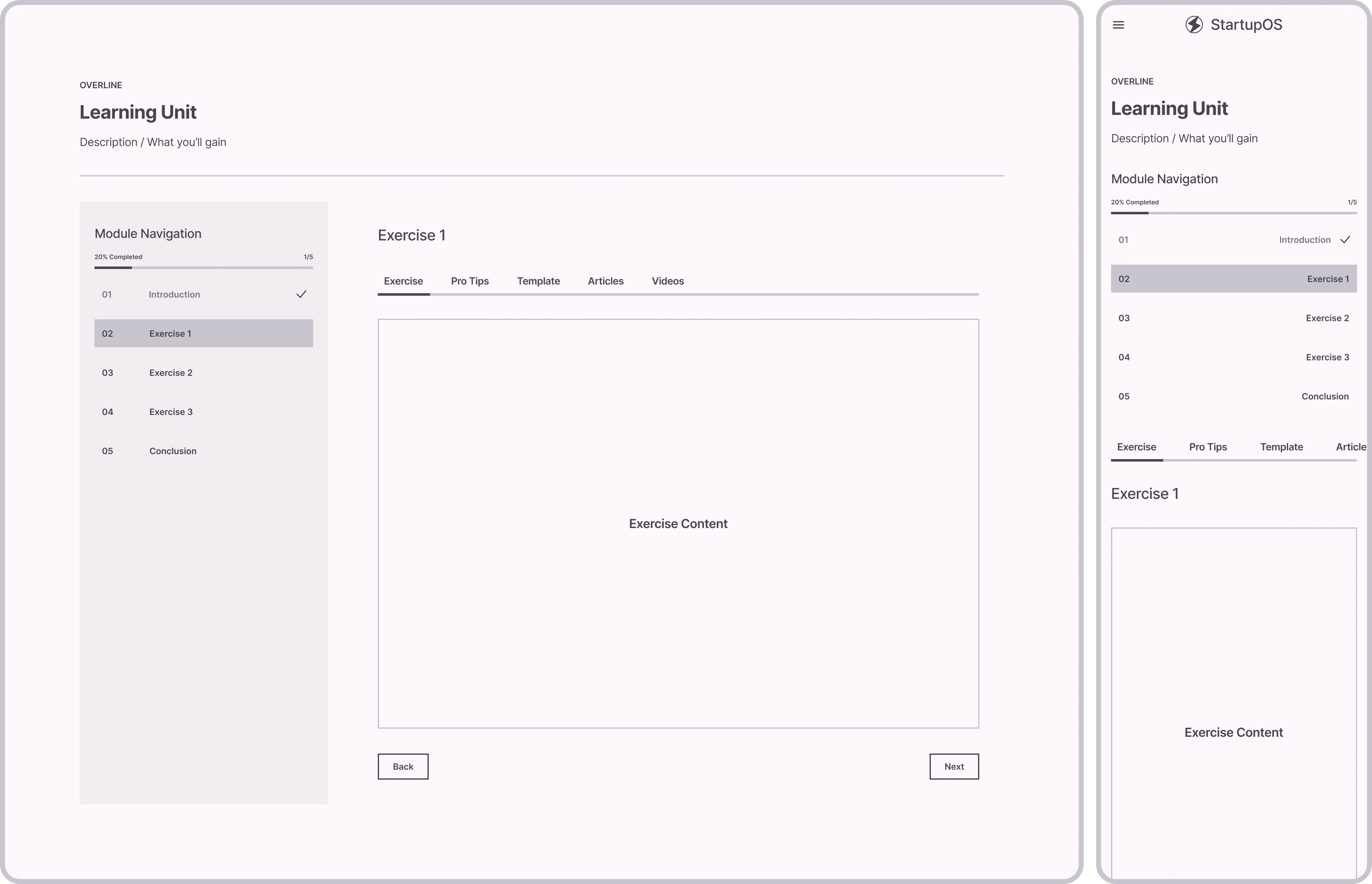 Learning Unit Module/Project Page (V1)