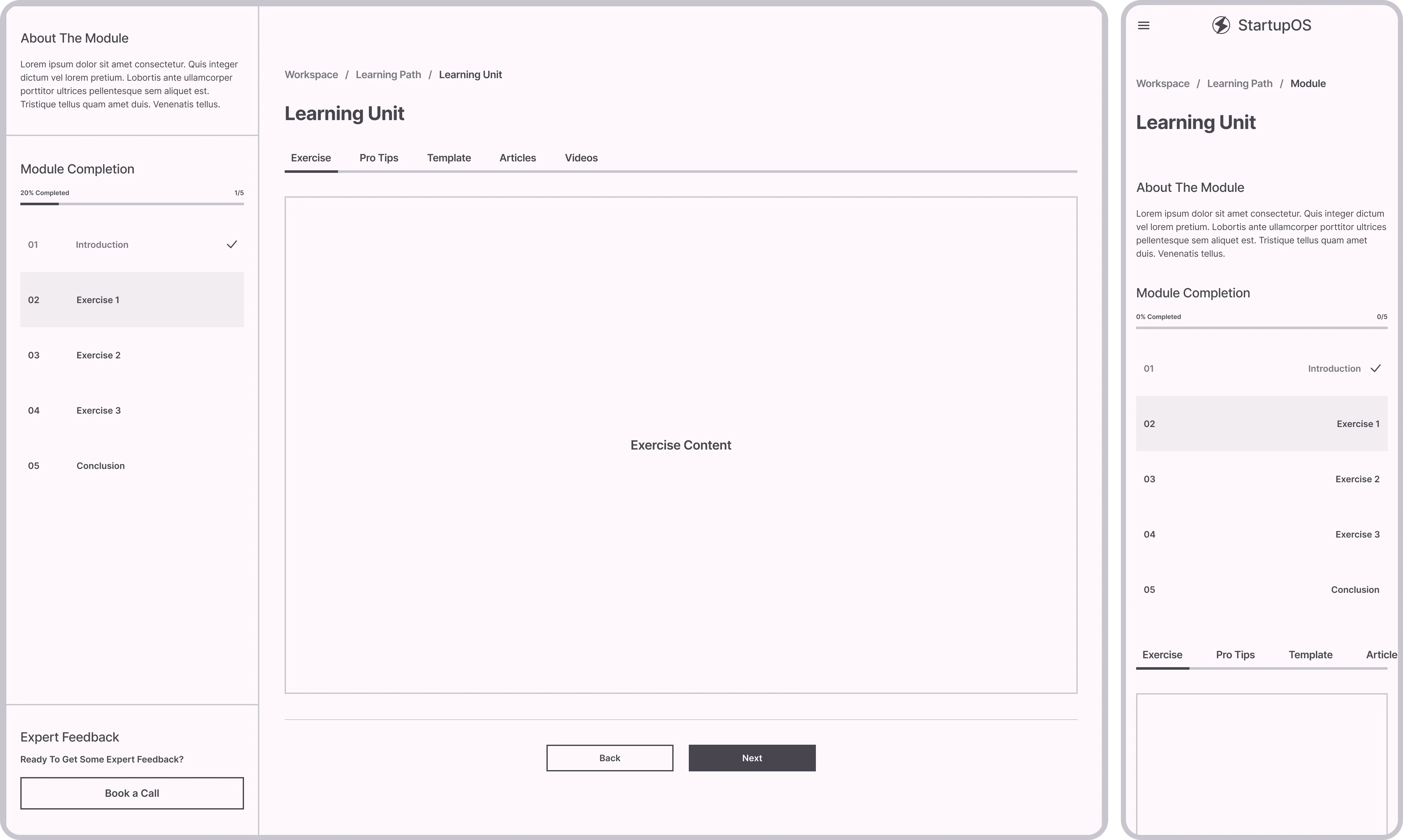Learning Unit Module/Project Page (V2)