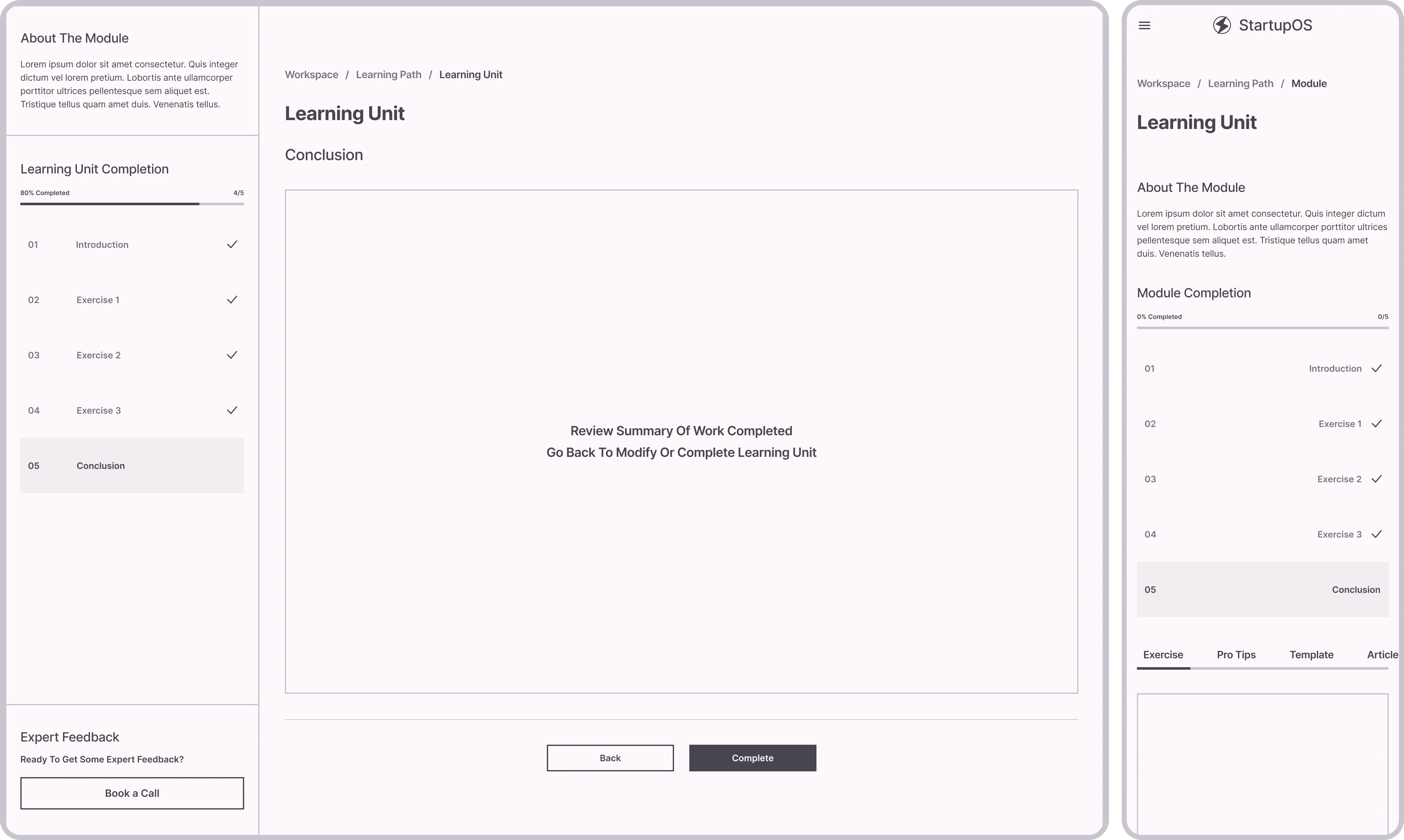 Learning Unit Completed Summary (V2)