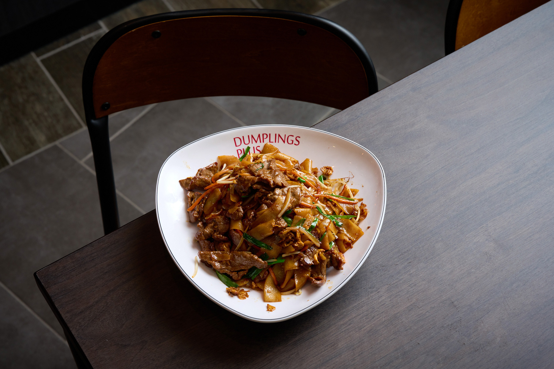 An image of a meal from Dumplings Plus.