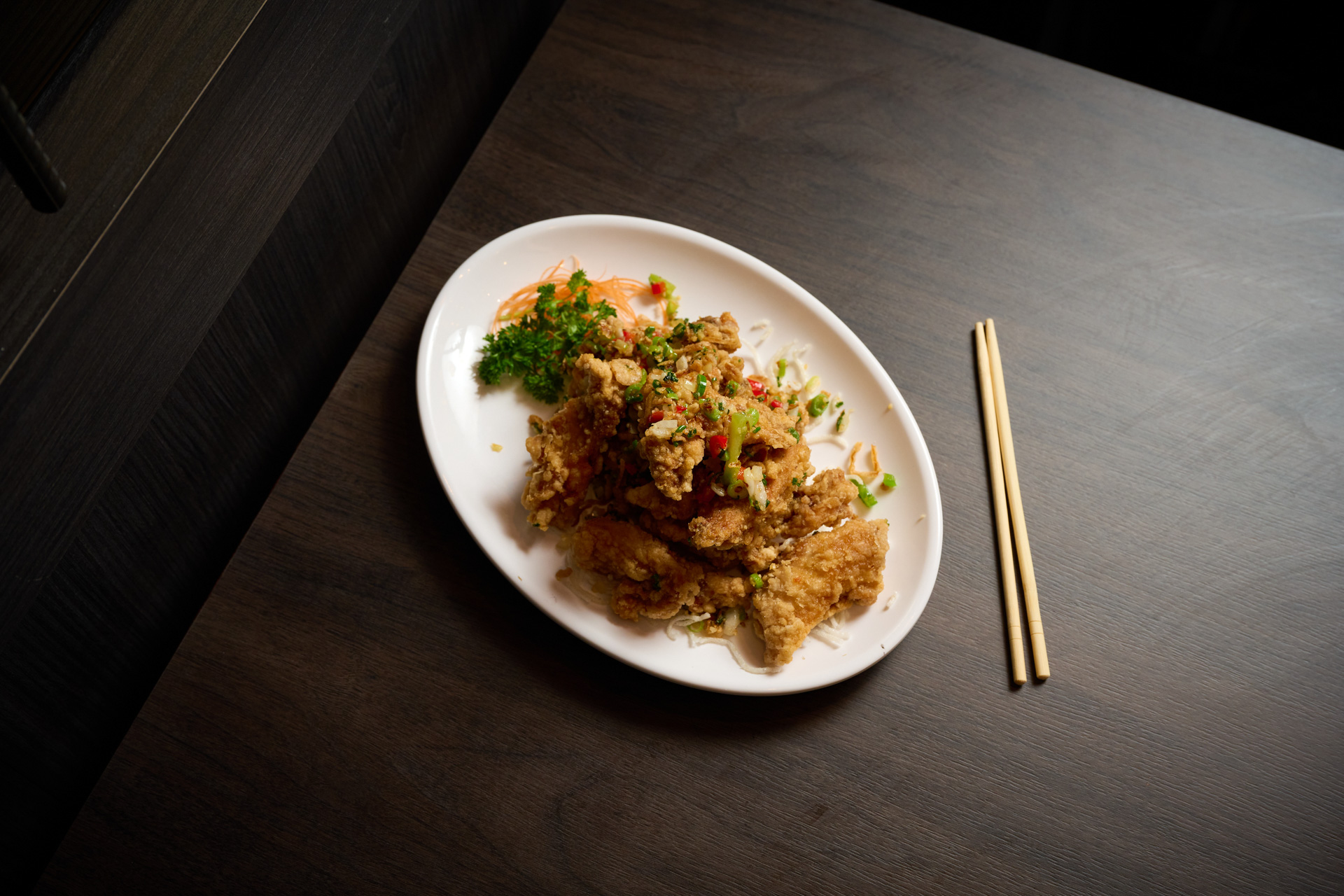 An image of a meal from Dumplings Plus.