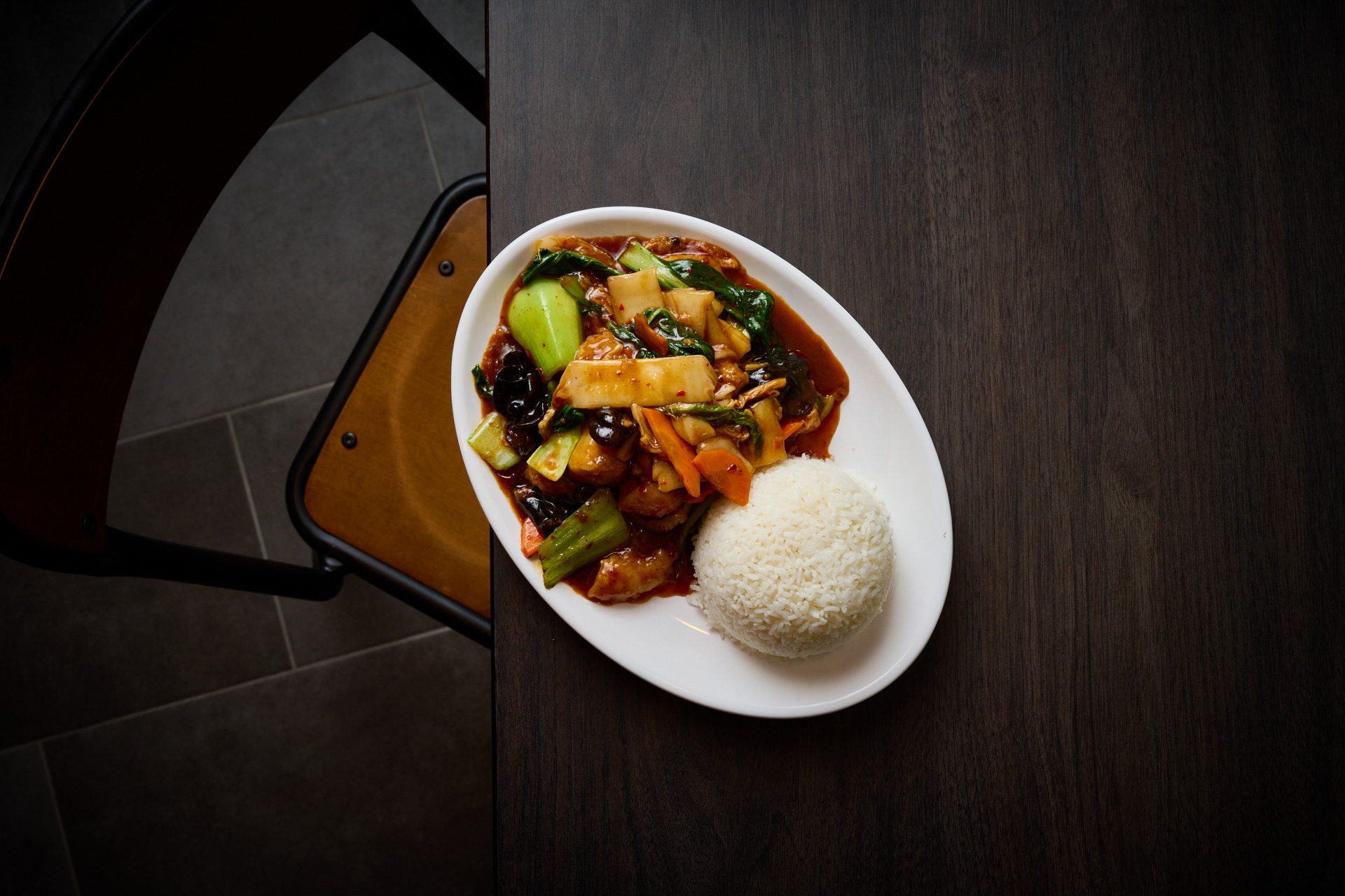 An image of a meal from Dumplings Plus.