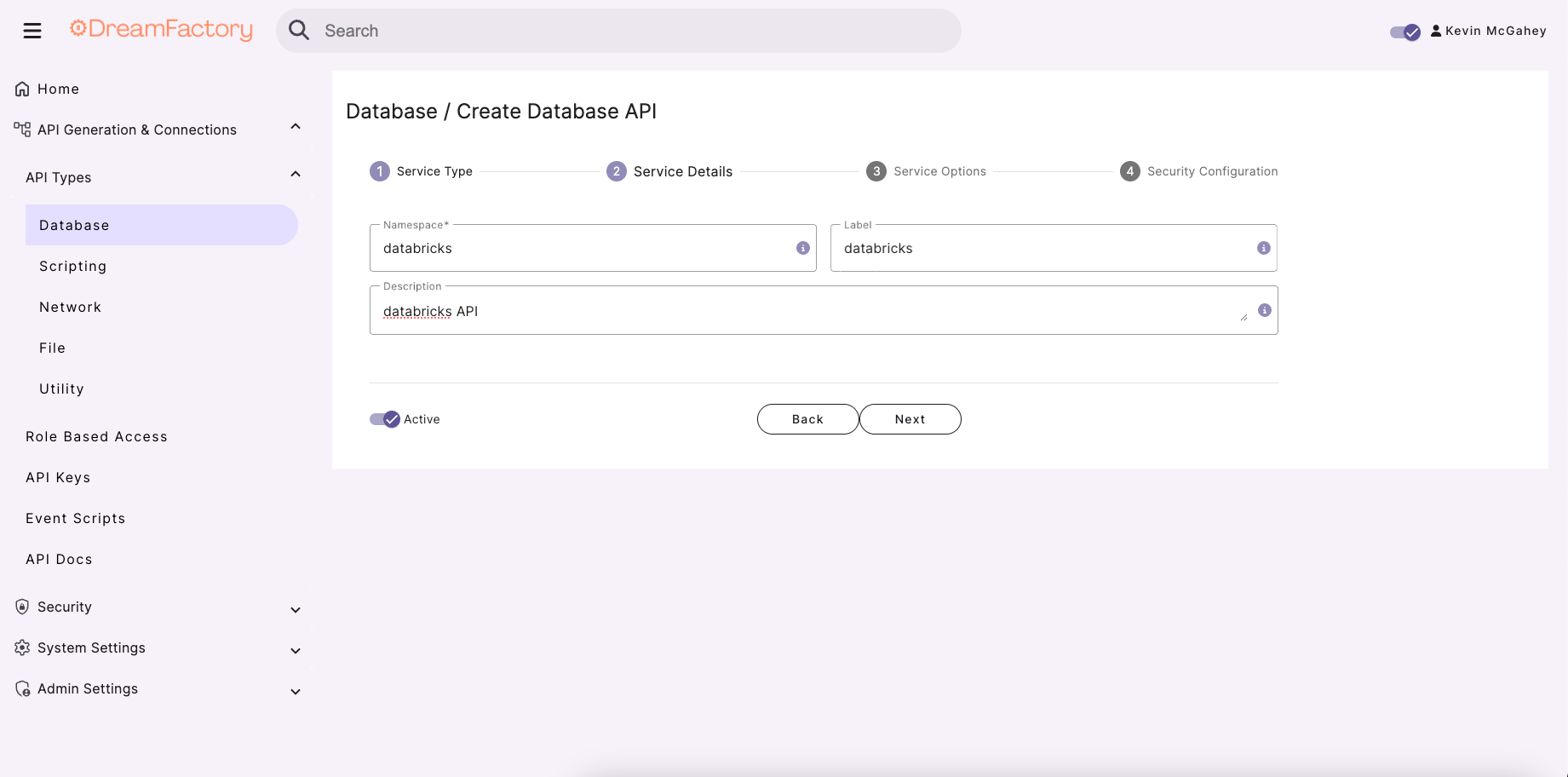 Step 1: Select your database