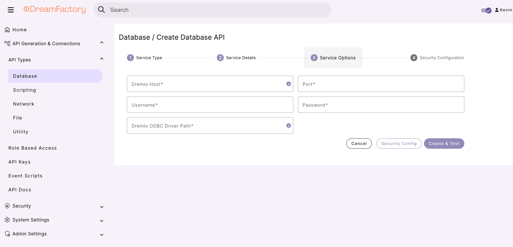 Step 1: Select your database