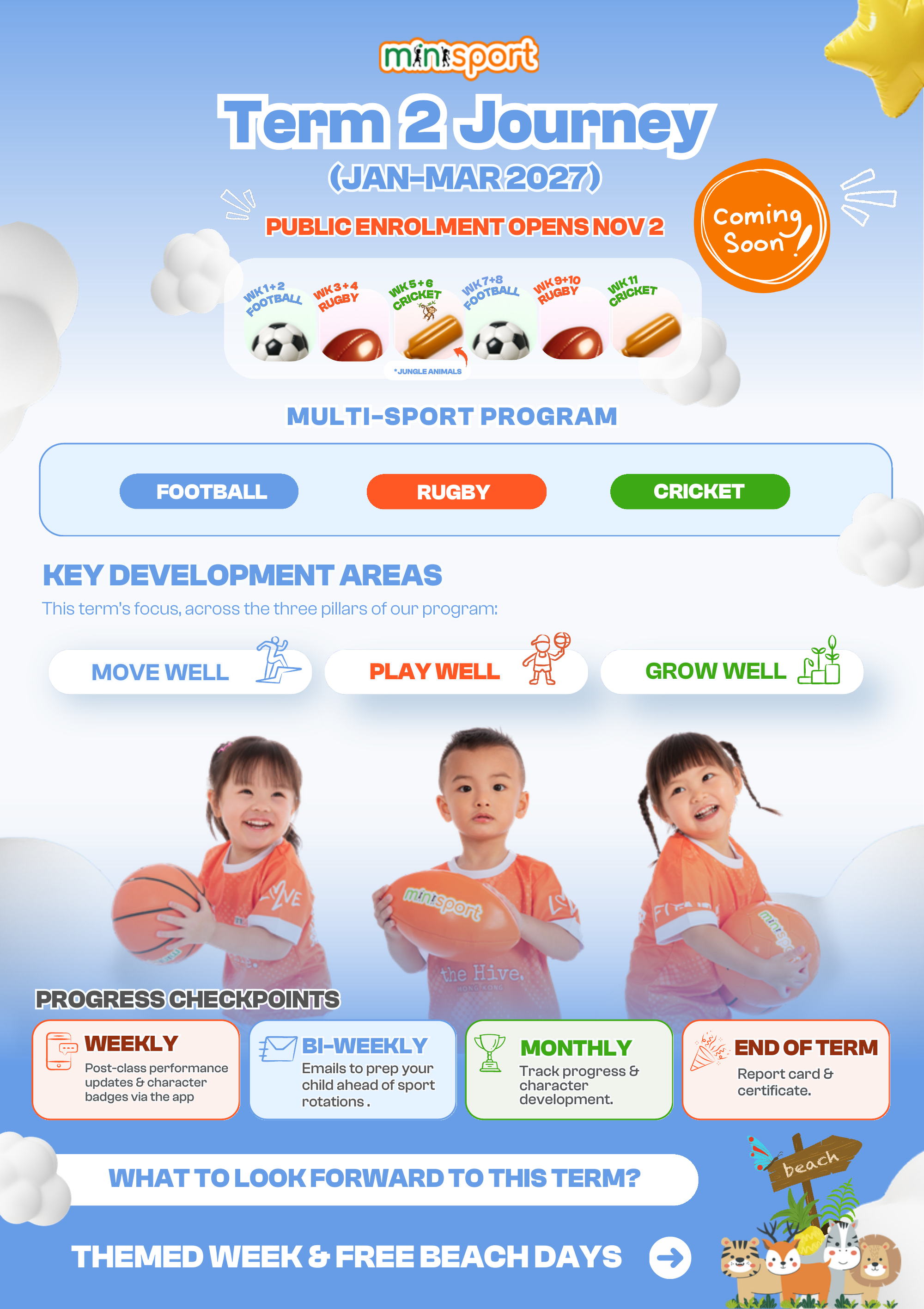 Minisport Term 2 Journey Overview, January–March 2027