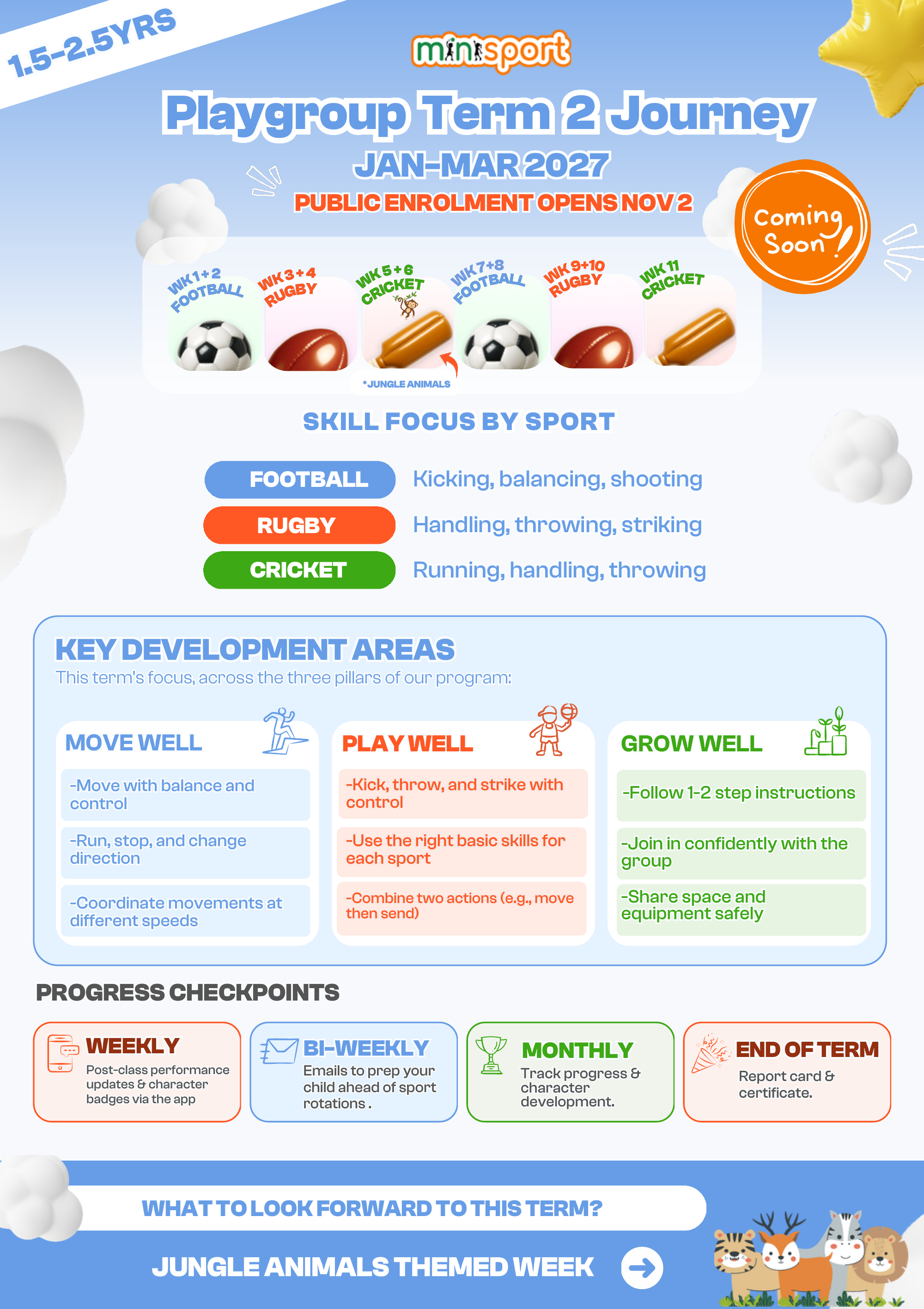 Playgroup Term 2 Journey, January–March 2027