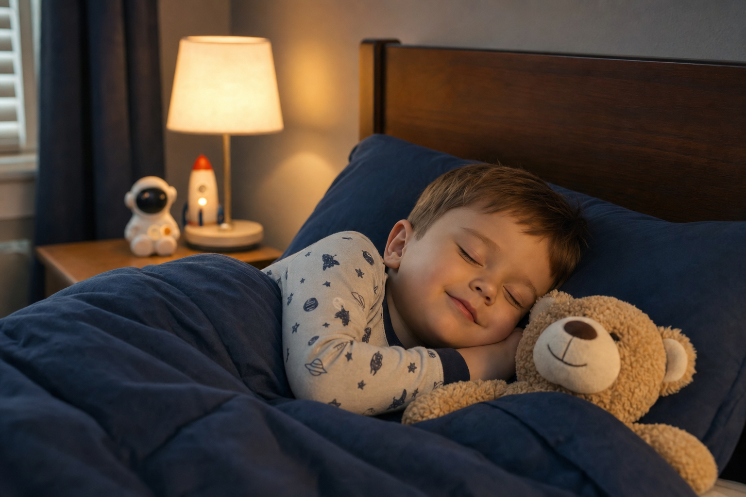 Expert sleep trainer working with family on bedtime routine