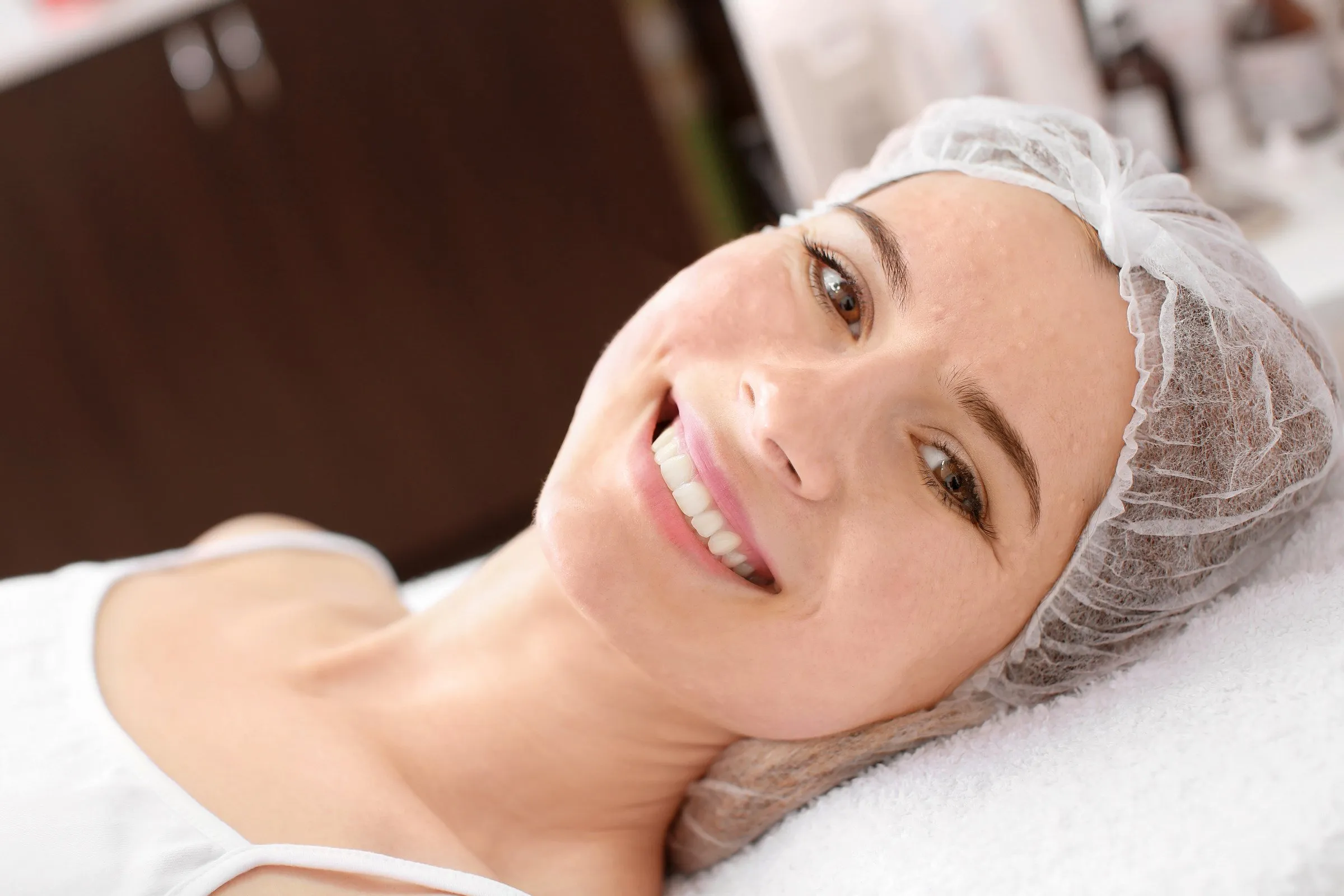 happy woman after treatment