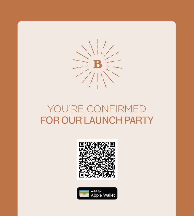 zkipster rsvp confirmation