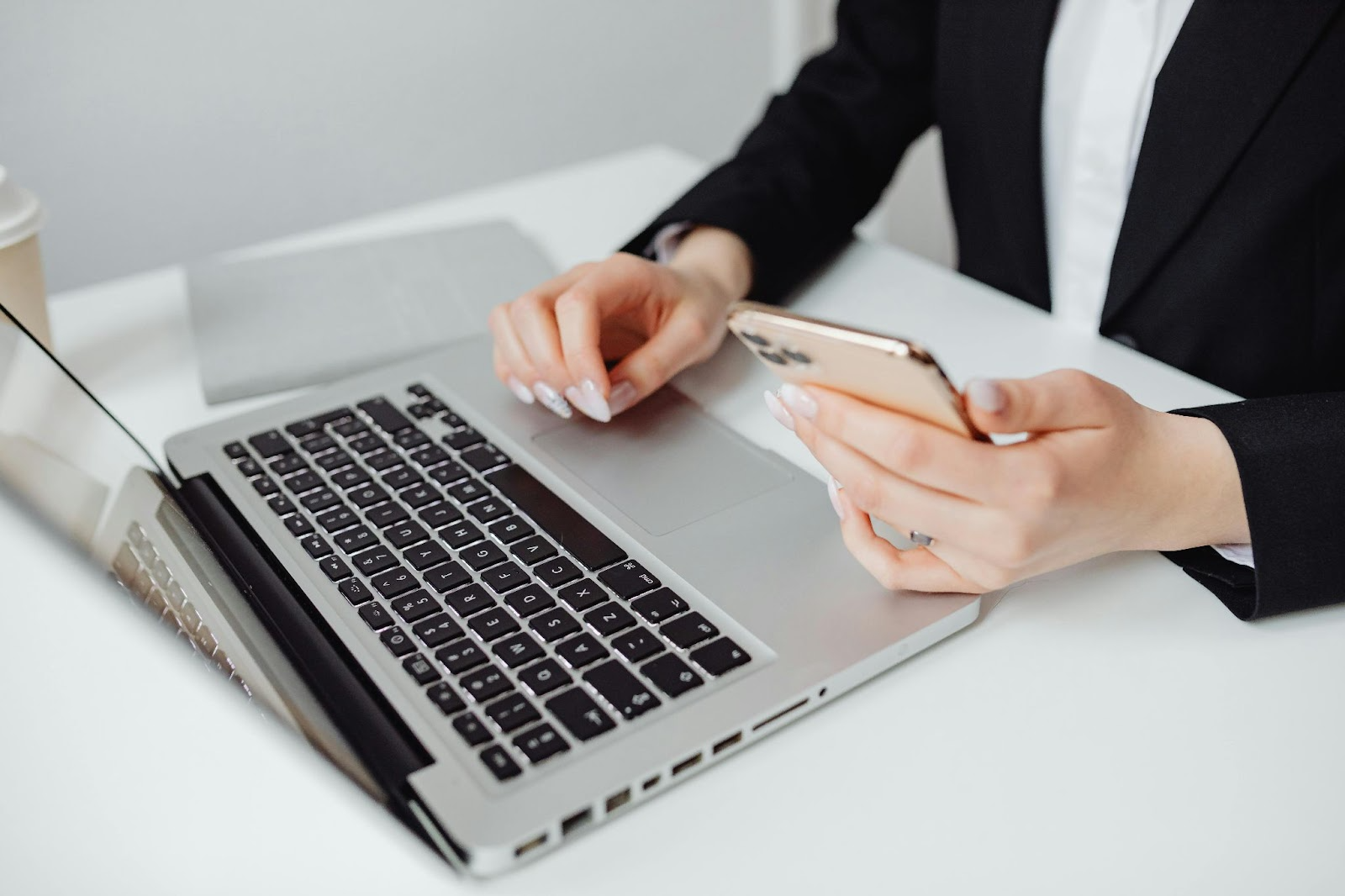 professional checking email stats