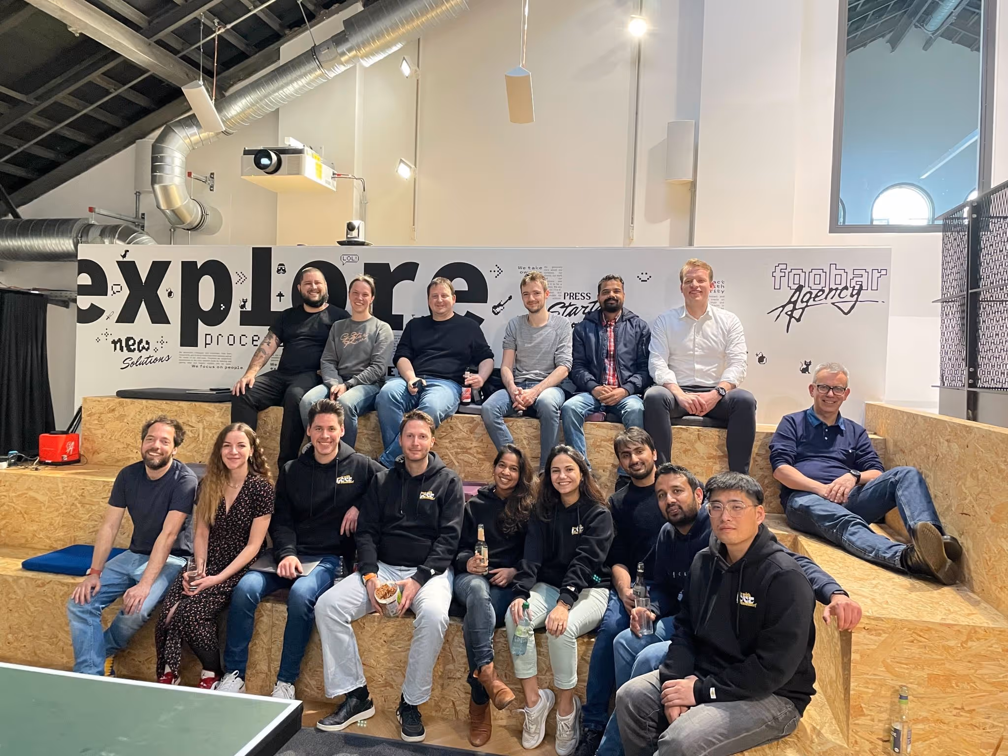 Team event of HUK Autoservice and foobar's project team