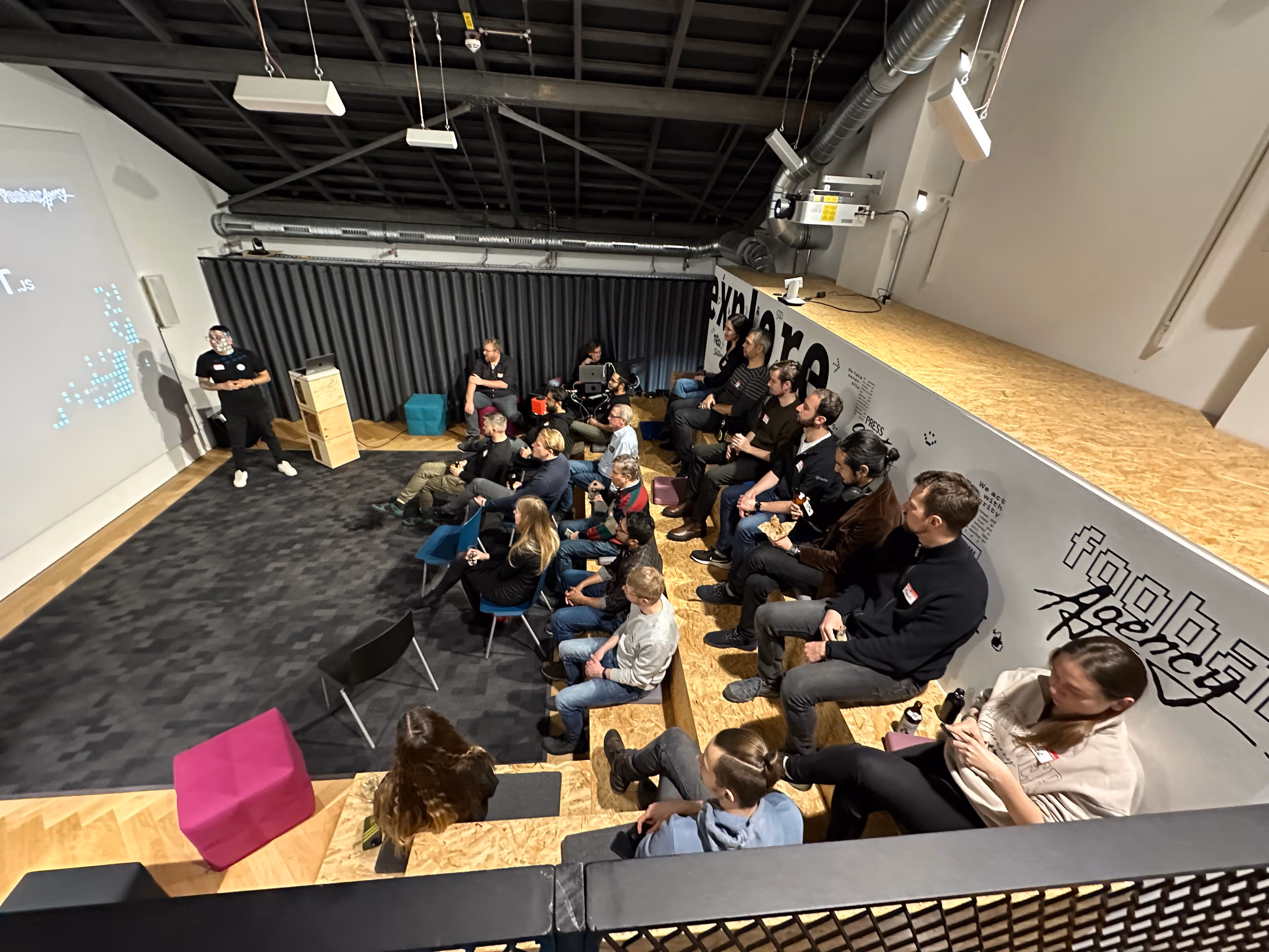 Crowd of a Next.js meetup